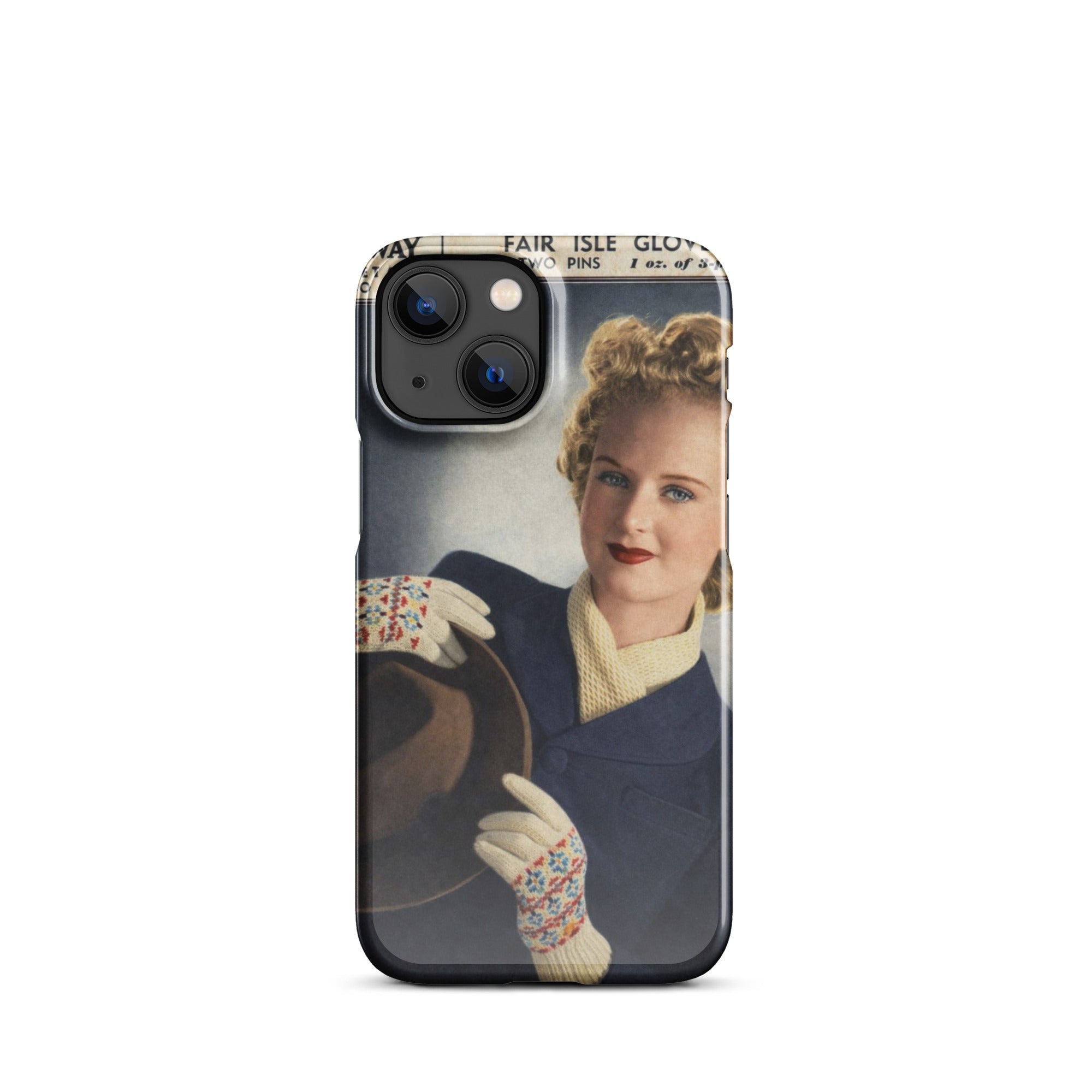 Fair Isle Gloves iPhone Case - Sitting Pretty Knits