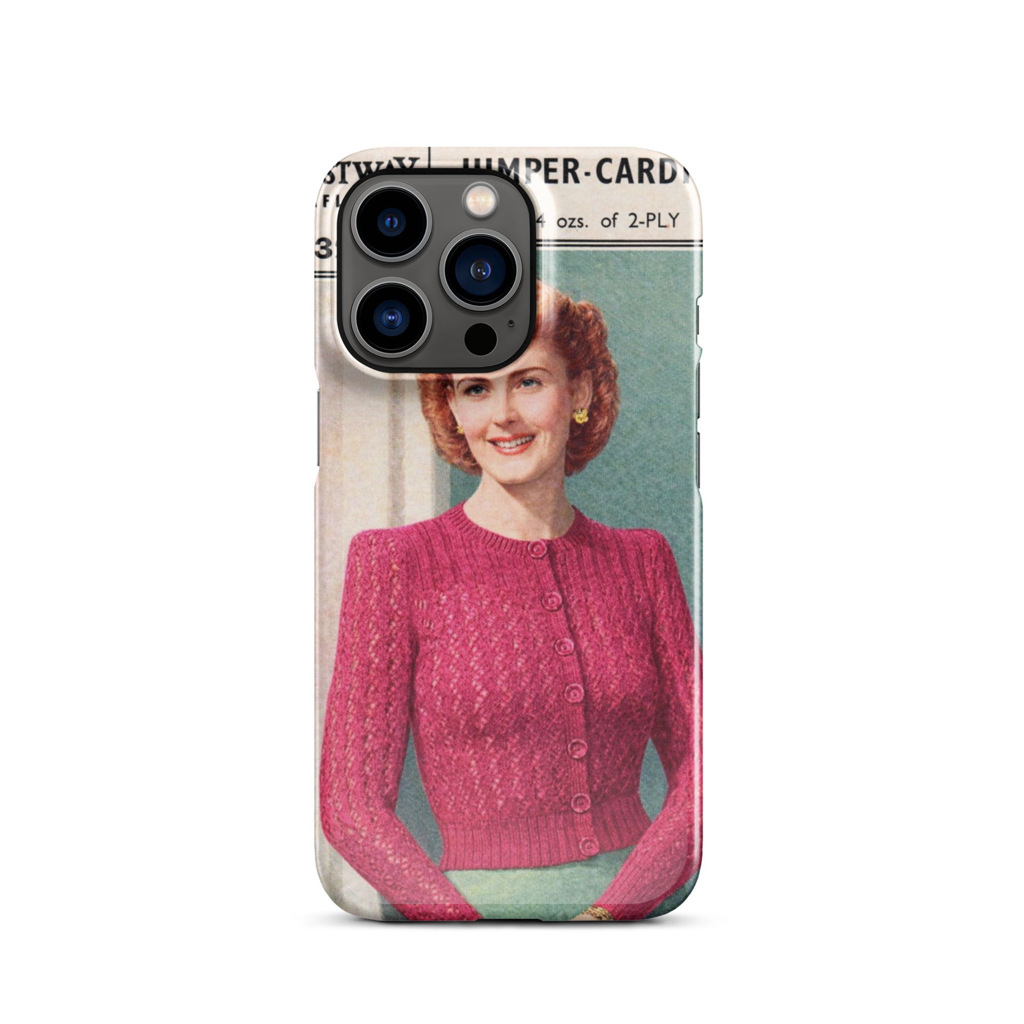 Lacy Cardigan iPhone Case - Sitting Pretty Knits