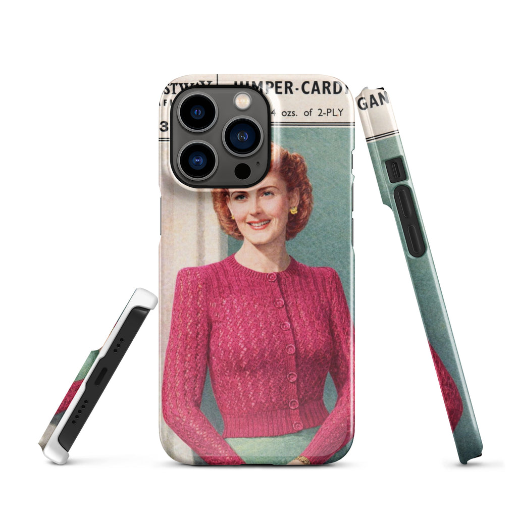 Lacy Cardigan iPhone Case - Sitting Pretty Knits