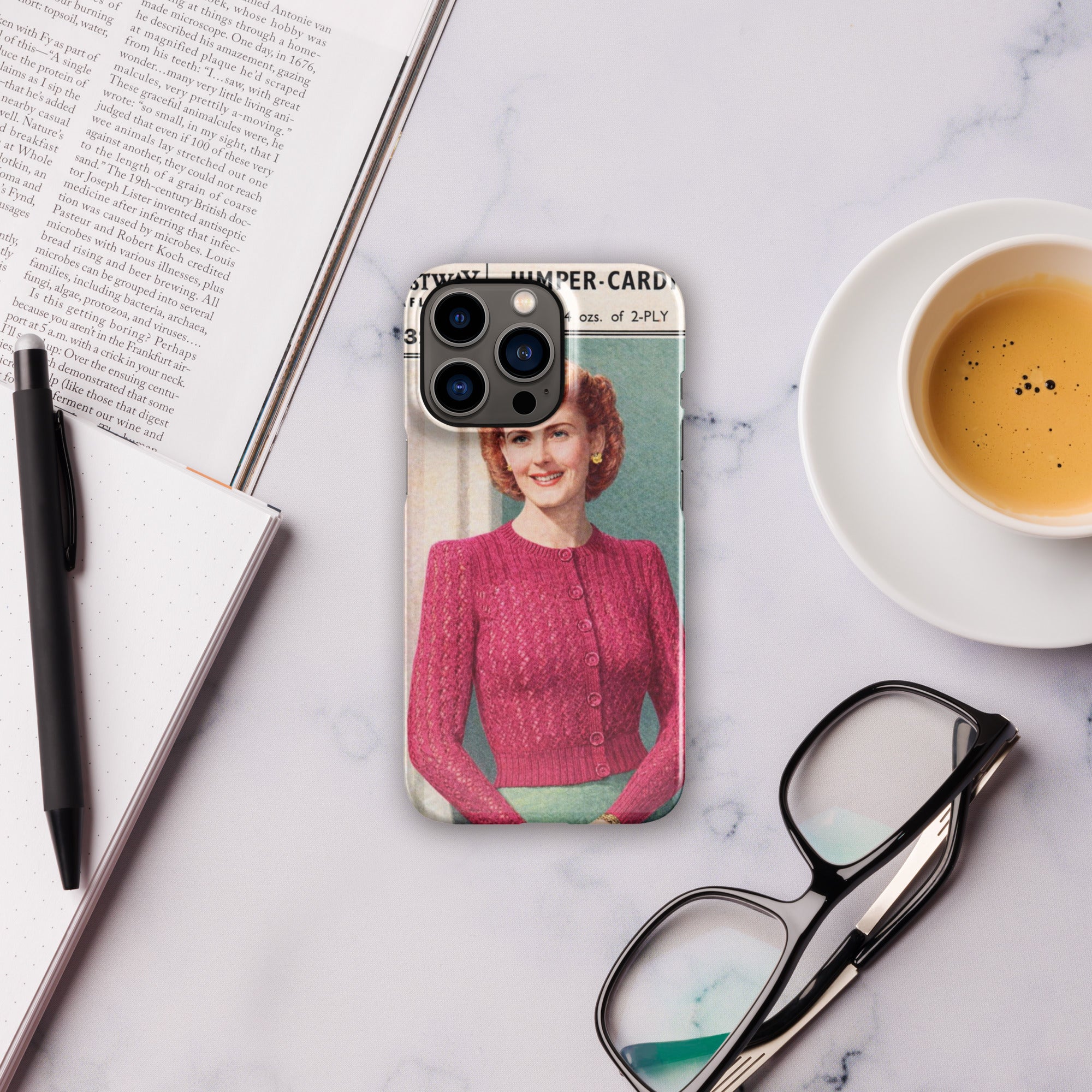 Lacy Cardigan iPhone Case - Sitting Pretty Knits