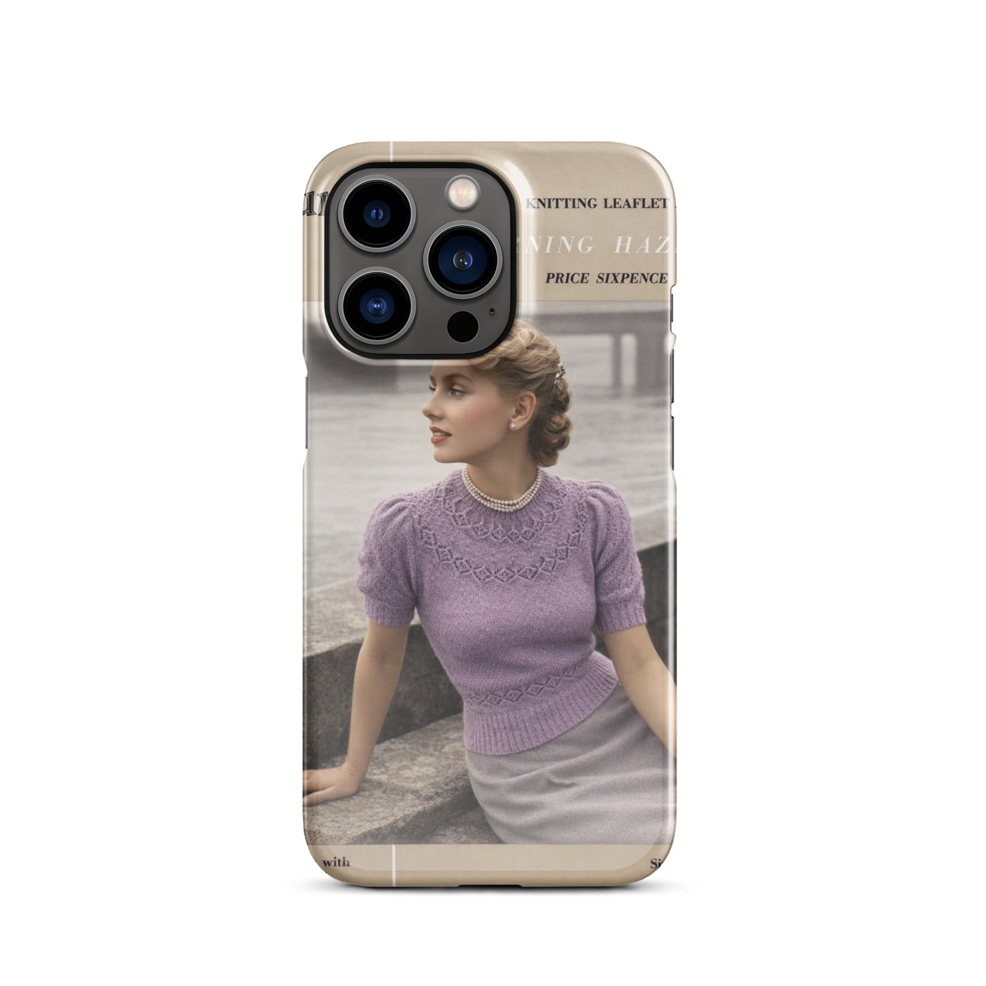 Vintage Munrospun Ranunculus iPhone Case - Sitting Pretty Knits