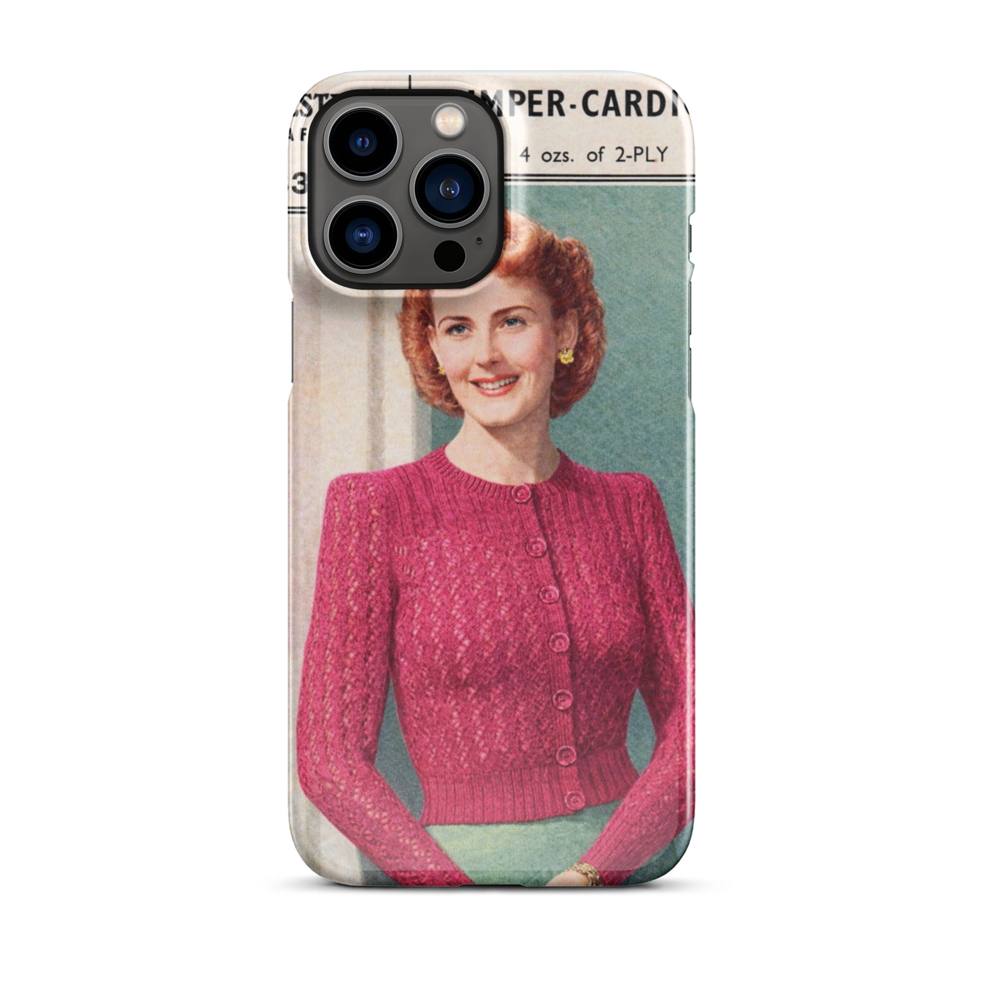 Lacy Cardigan iPhone Case - Sitting Pretty Knits