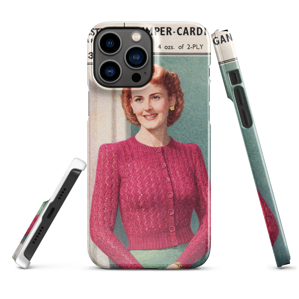 Lacy Cardigan iPhone Case - Sitting Pretty Knits