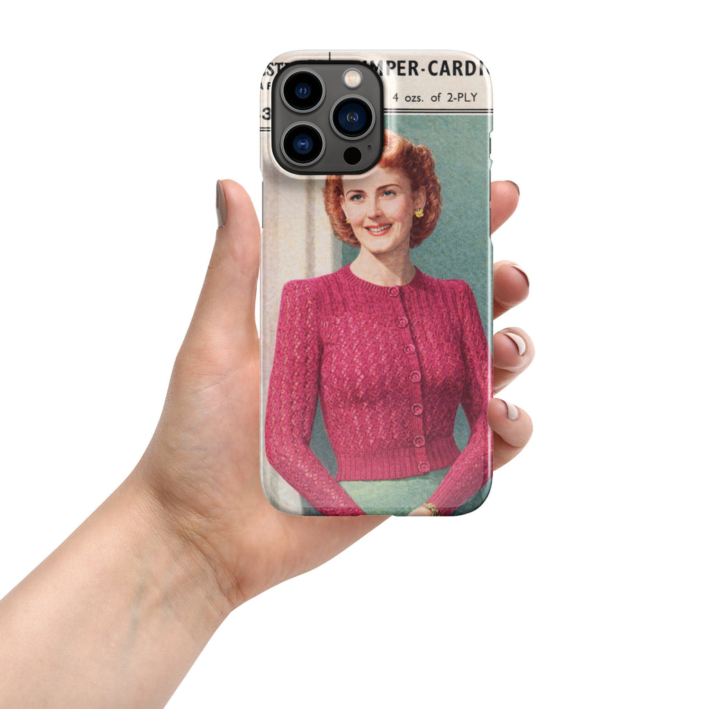 Lacy Cardigan iPhone Case - Sitting Pretty Knits