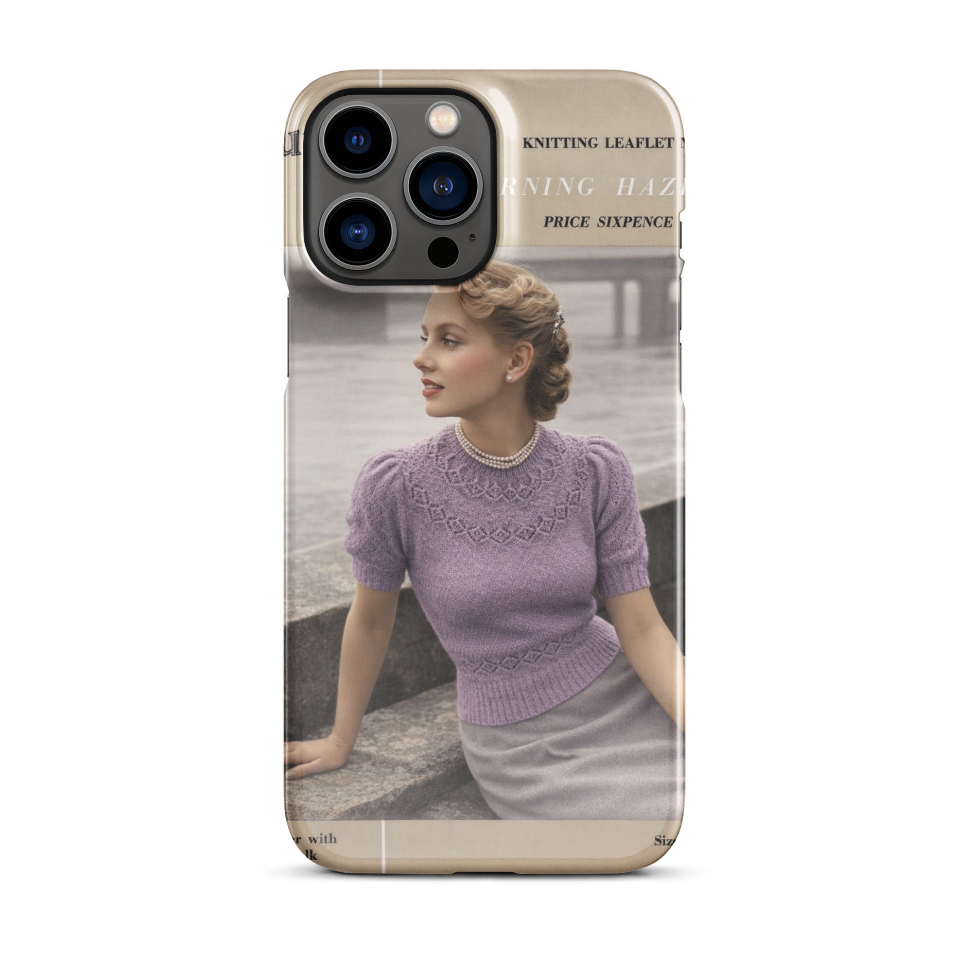 Vintage Munrospun Ranunculus iPhone Case - Sitting Pretty Knits