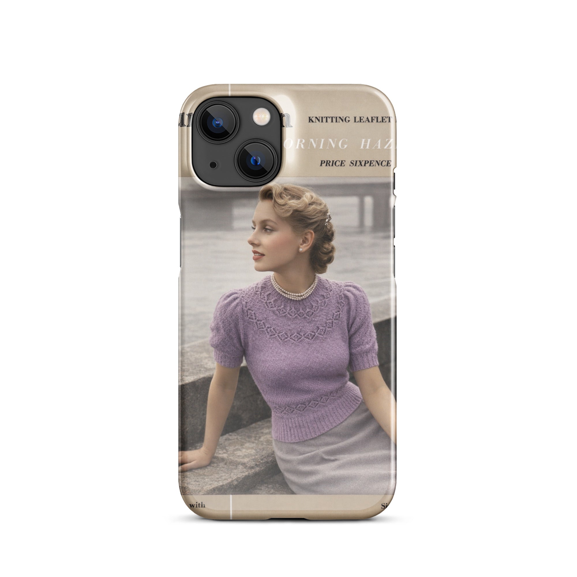 Vintage Munrospun Ranunculus iPhone Case - Sitting Pretty Knits