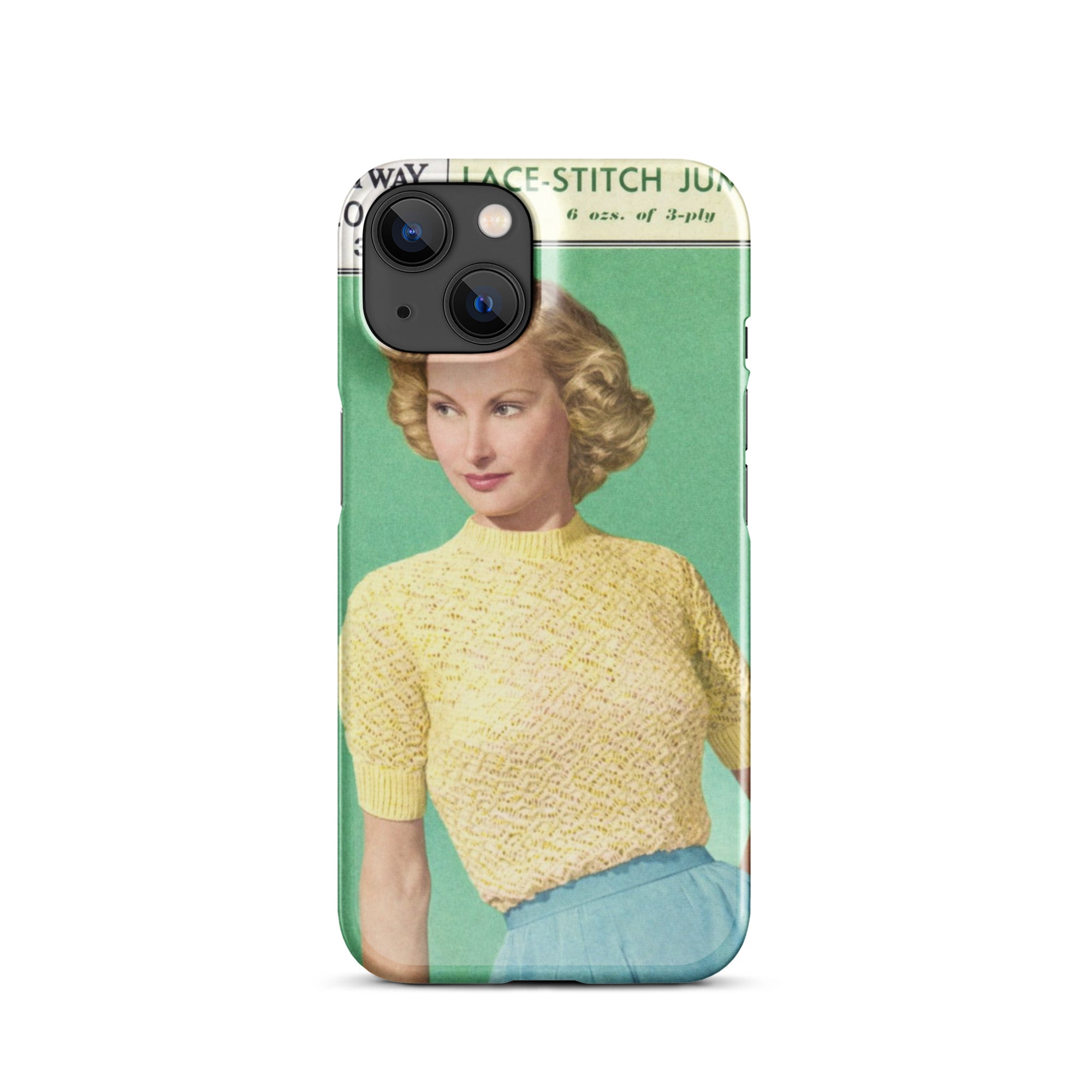 Lace Stitch Jumper iPhone Case - Sitting Pretty Knits