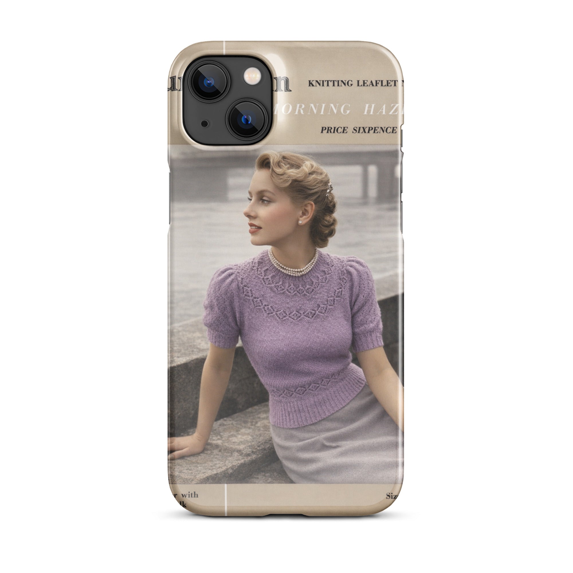 Vintage Munrospun Ranunculus iPhone Case - Sitting Pretty Knits
