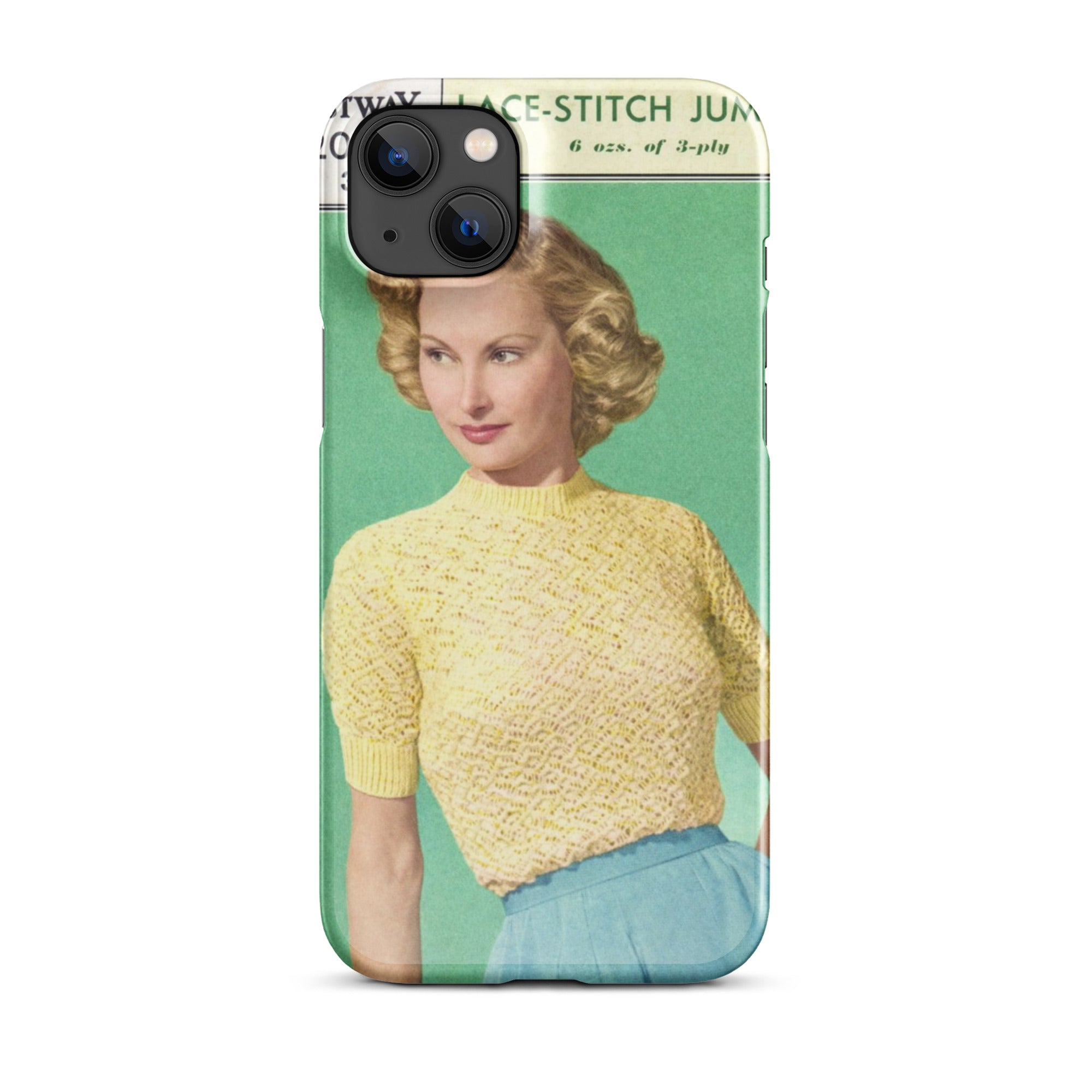Lace Stitch Jumper iPhone Case - Sitting Pretty Knits