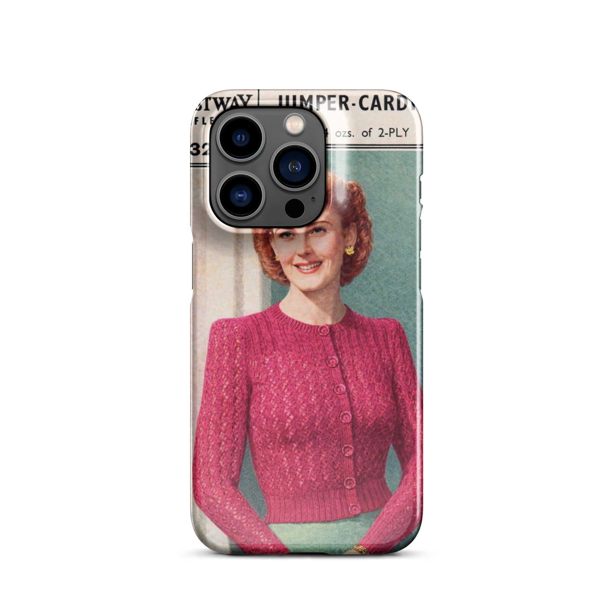 Lacy Cardigan iPhone Case - Sitting Pretty Knits