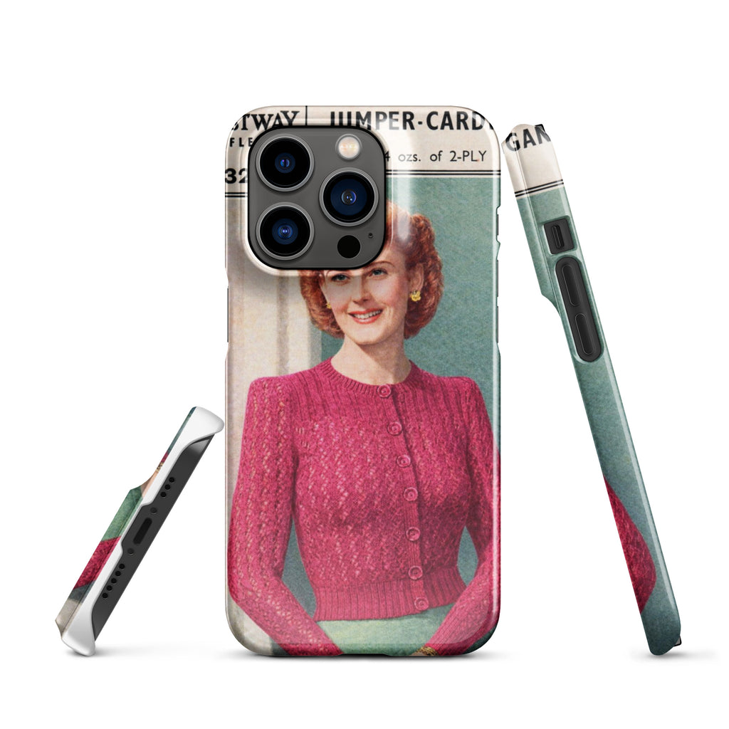 Lacy Cardigan iPhone Case - Sitting Pretty Knits