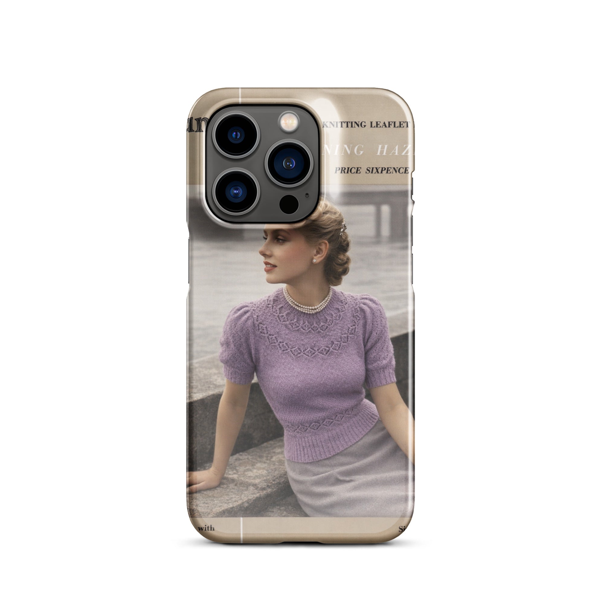 Vintage Munrospun Ranunculus iPhone Case - Sitting Pretty Knits