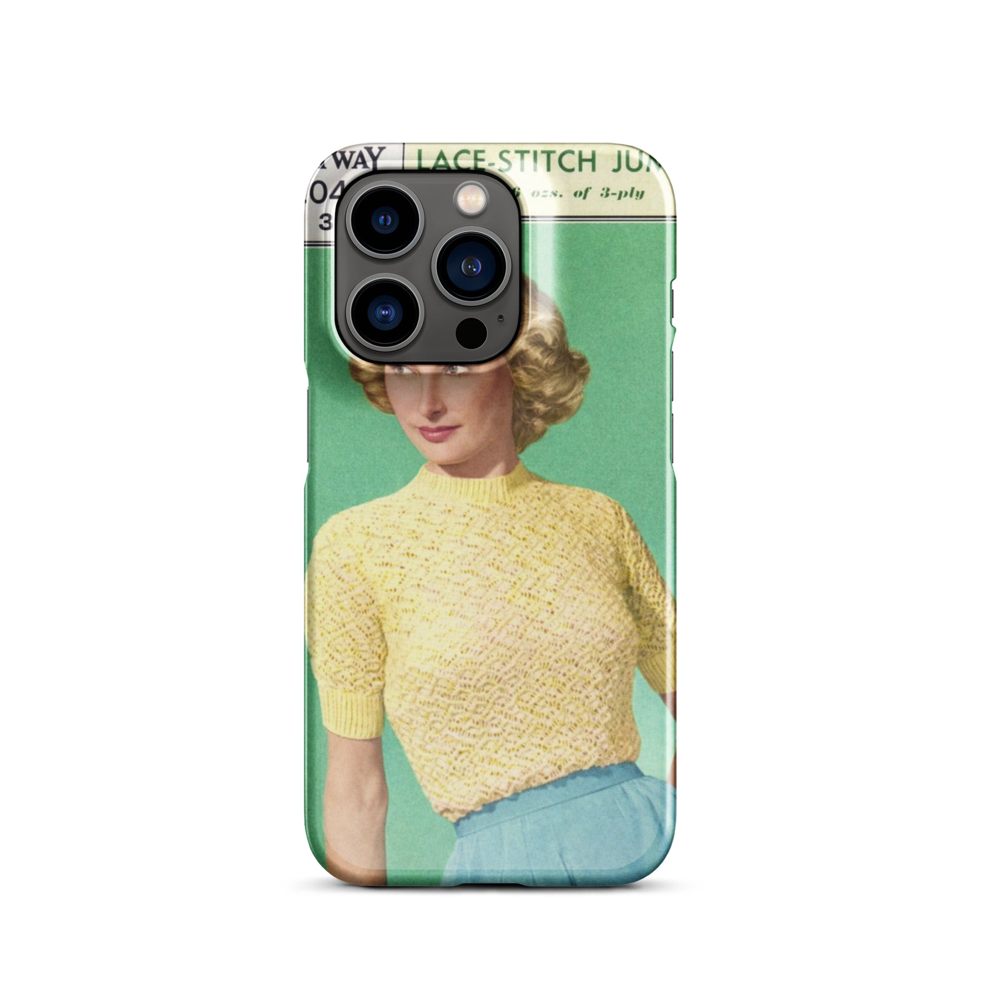 Lace Stitch Jumper iPhone Case - Sitting Pretty Knits