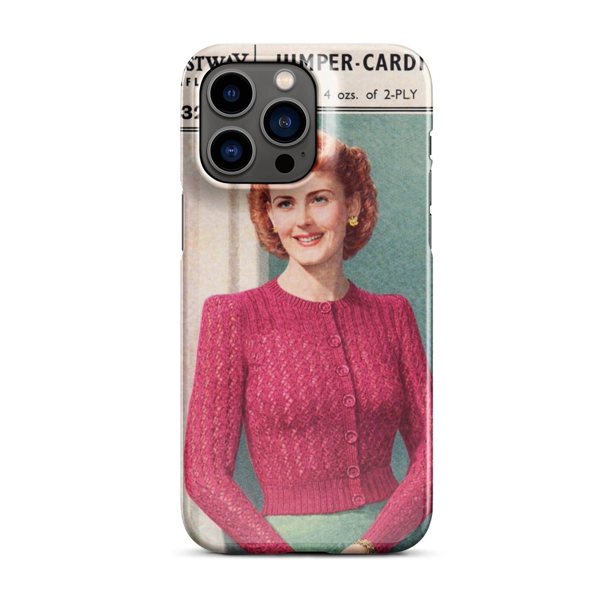 Lacy Cardigan iPhone Case - Sitting Pretty Knits