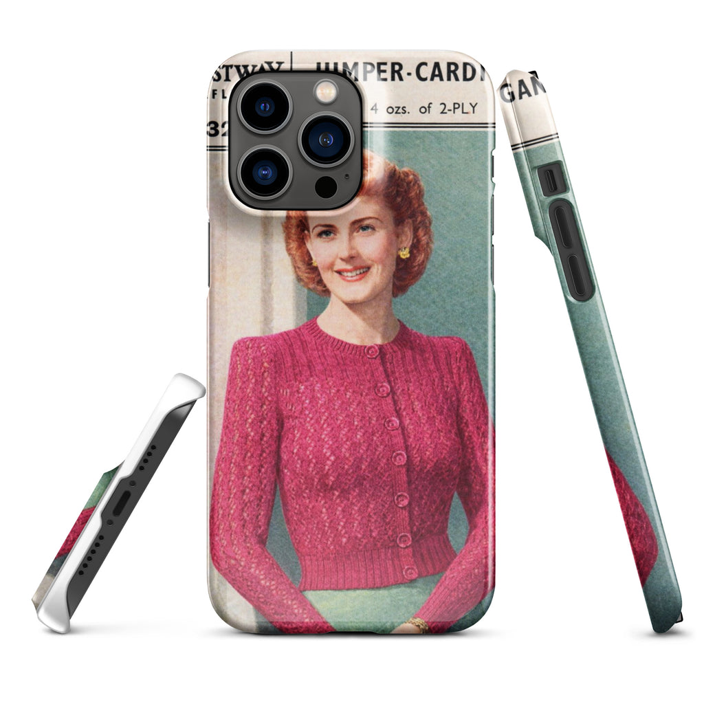Lacy Cardigan iPhone Case - Sitting Pretty Knits