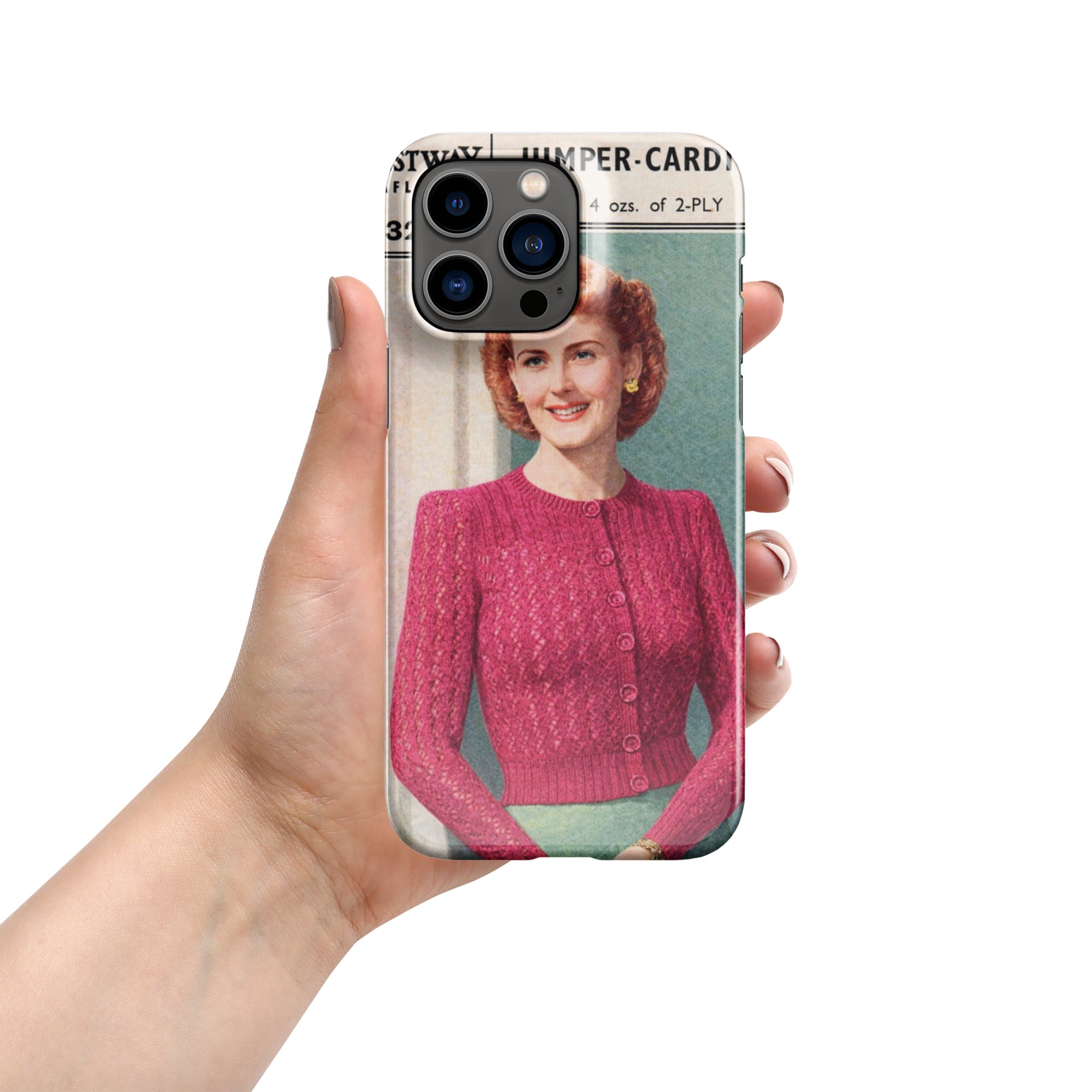 Lacy Cardigan iPhone Case - Sitting Pretty Knits