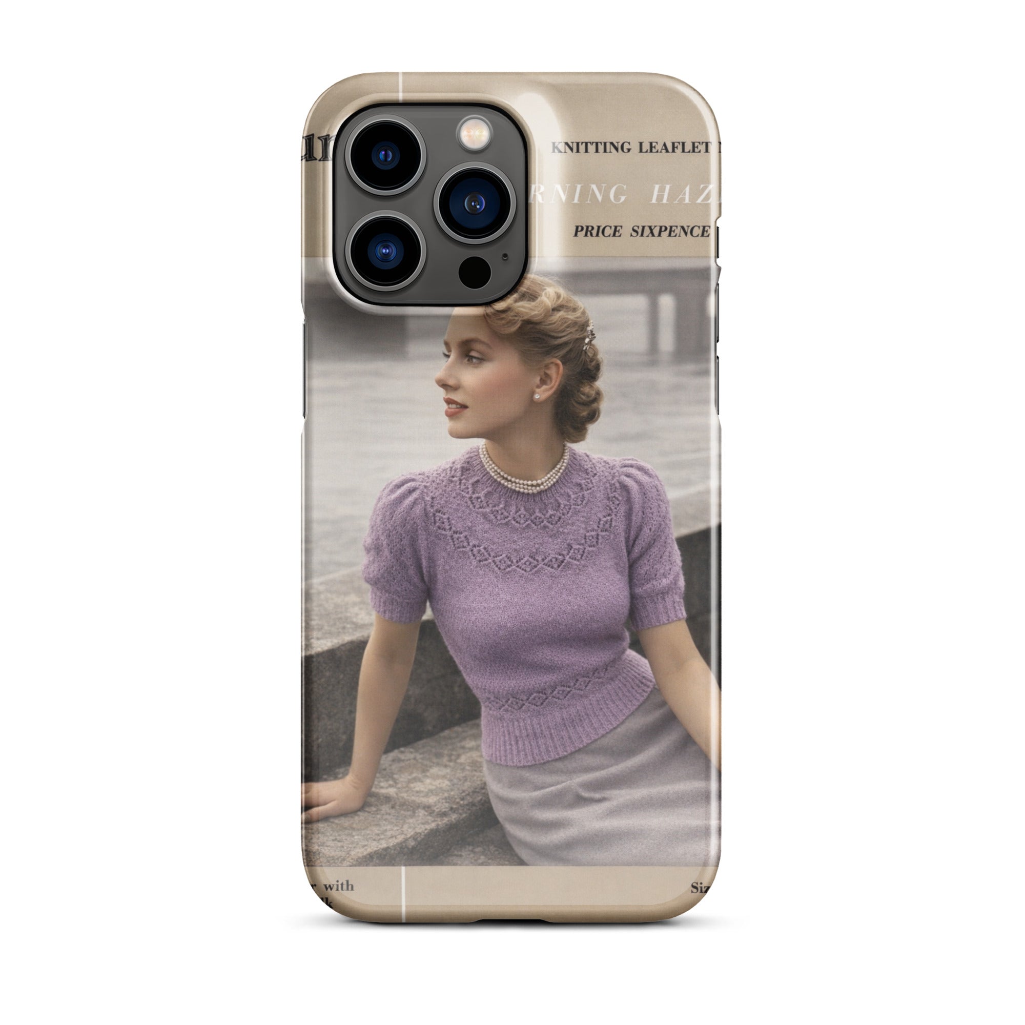 Vintage Munrospun Ranunculus iPhone Case - Sitting Pretty Knits