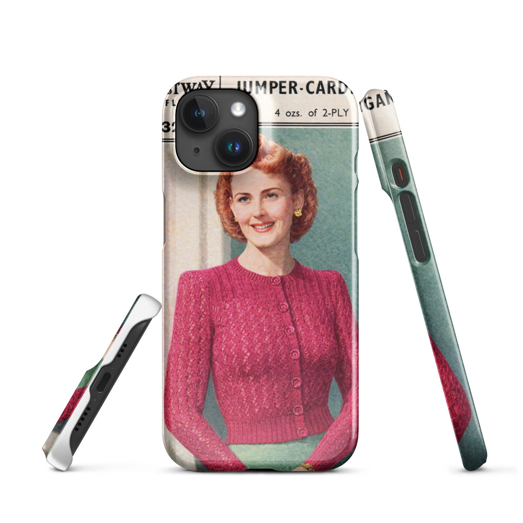 Lacy Cardigan iPhone Case - Sitting Pretty Knits