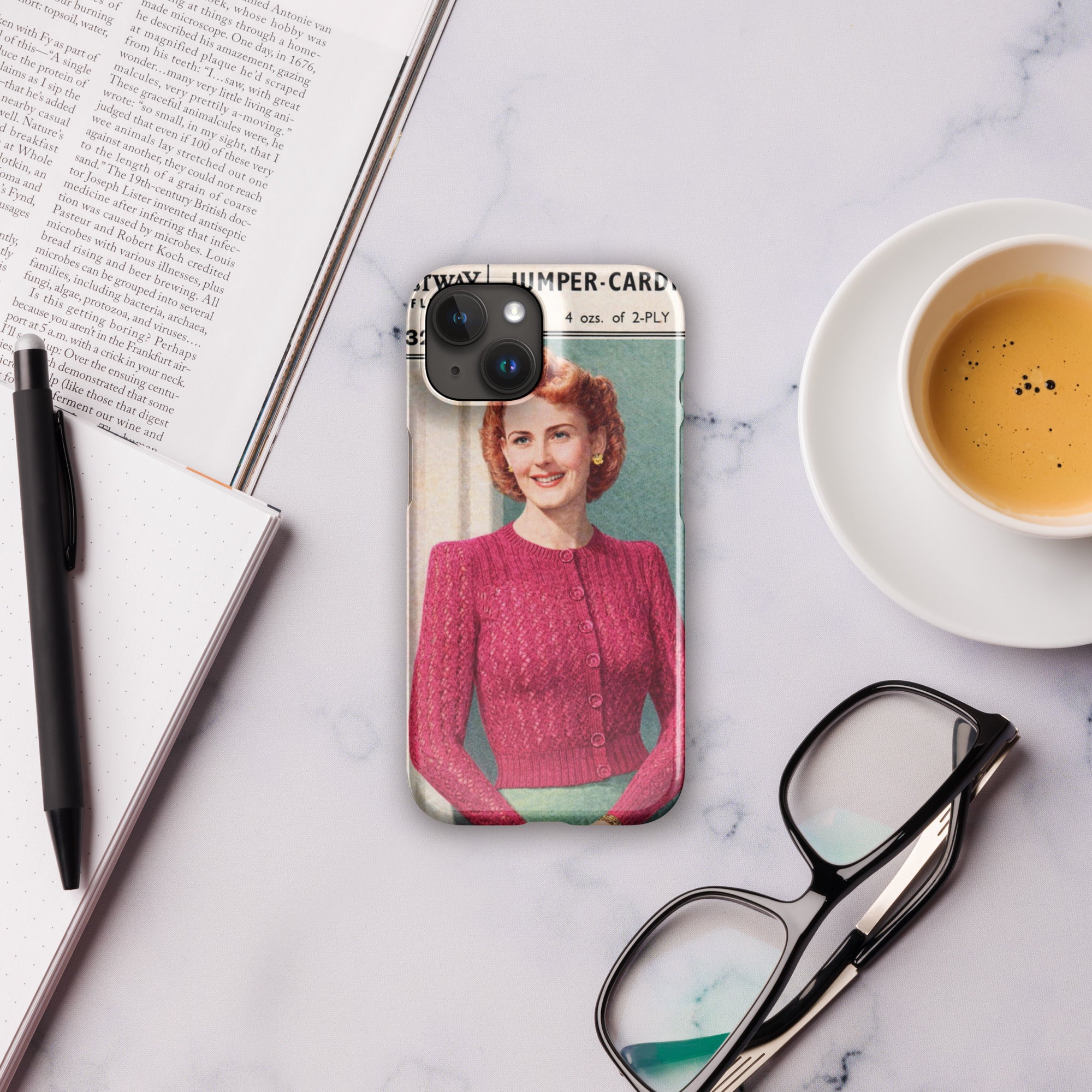 Lacy Cardigan iPhone Case - Sitting Pretty Knits
