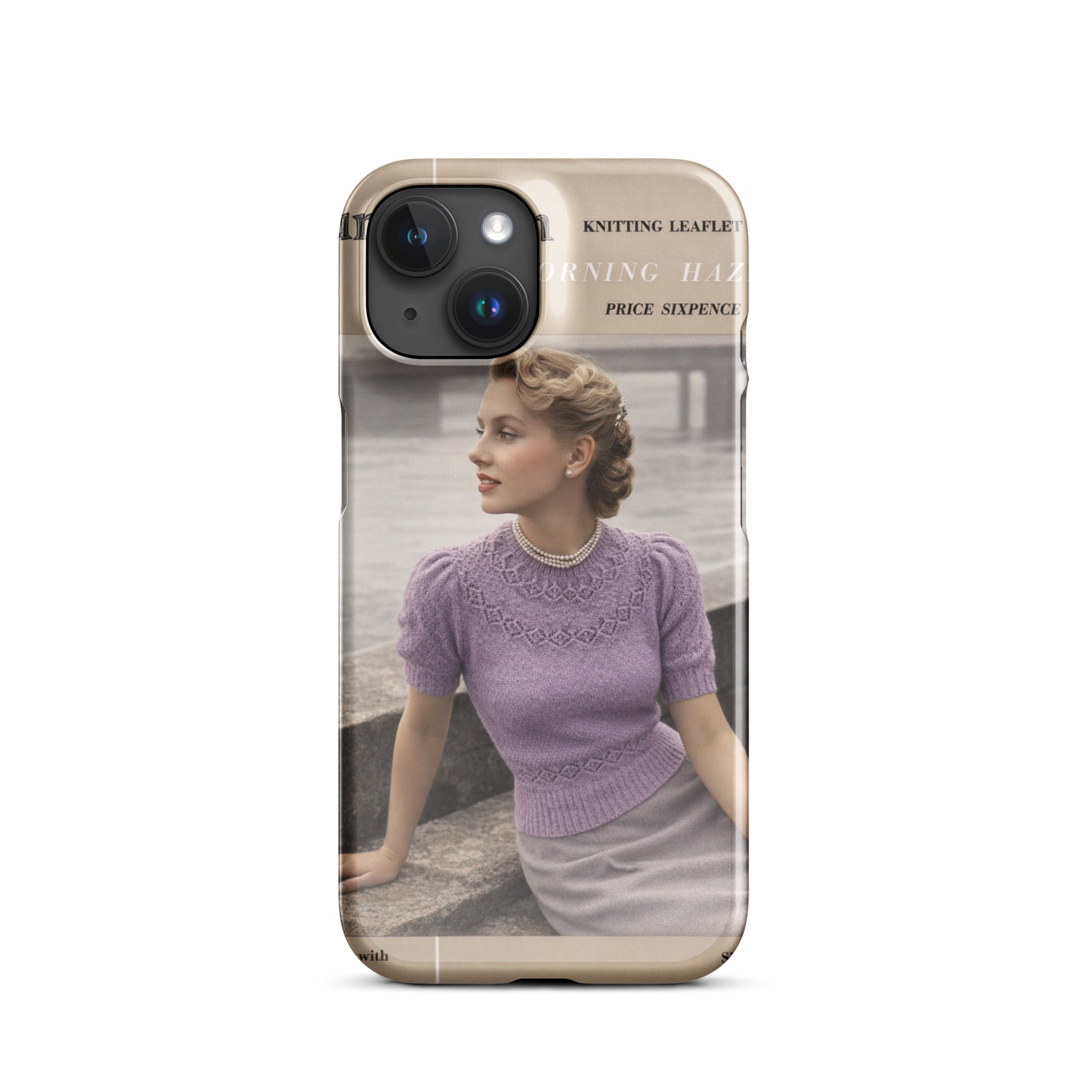 Vintage Munrospun Ranunculus iPhone Case - Sitting Pretty Knits