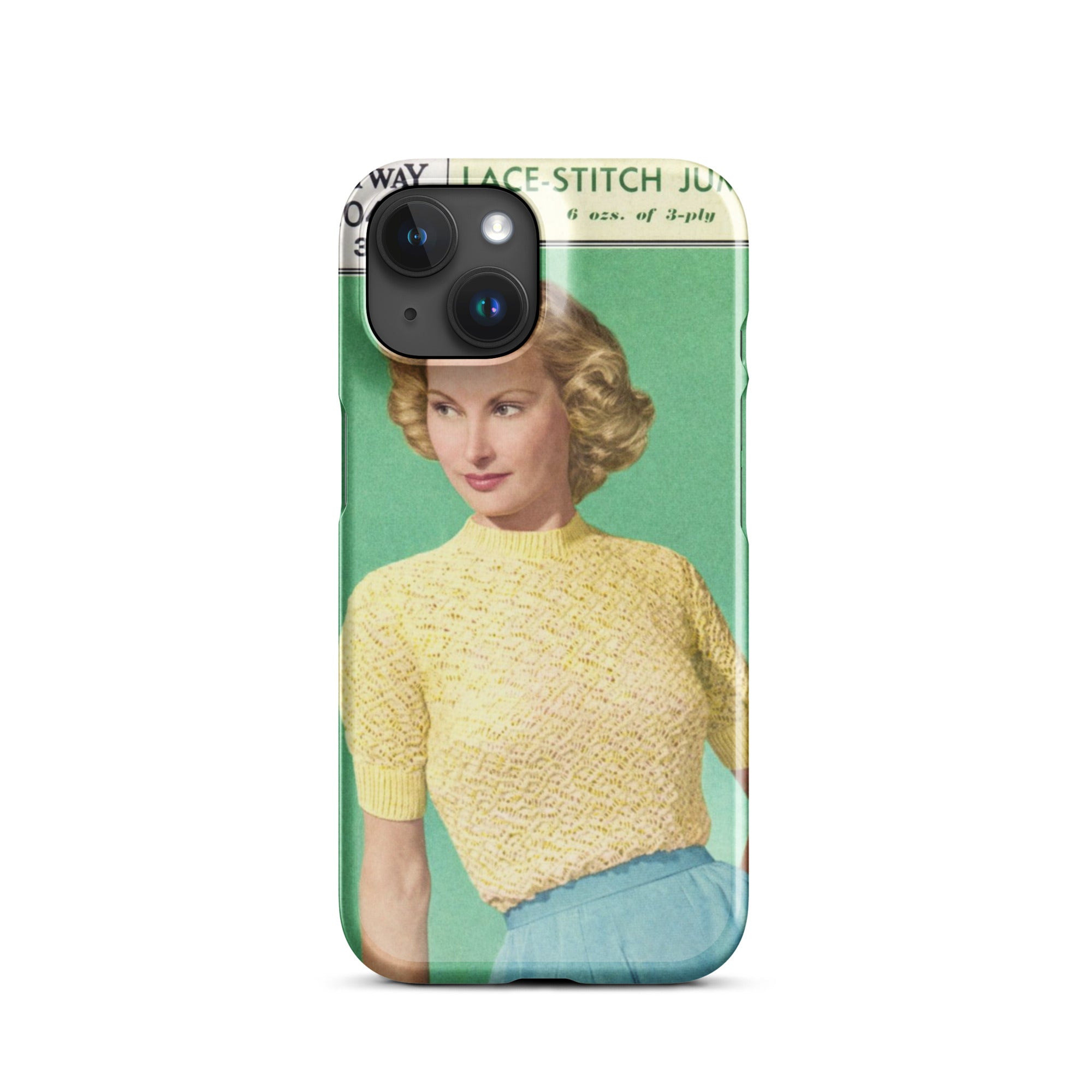 Lace Stitch Jumper iPhone Case - Sitting Pretty Knits