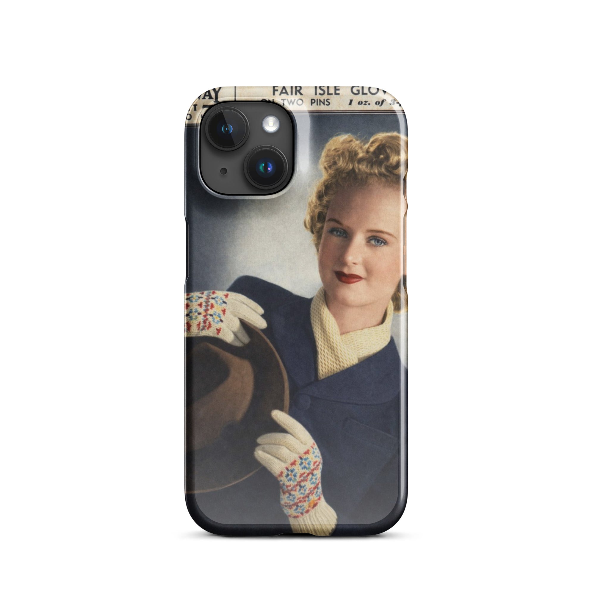 Fair Isle Gloves iPhone Case - Sitting Pretty Knits