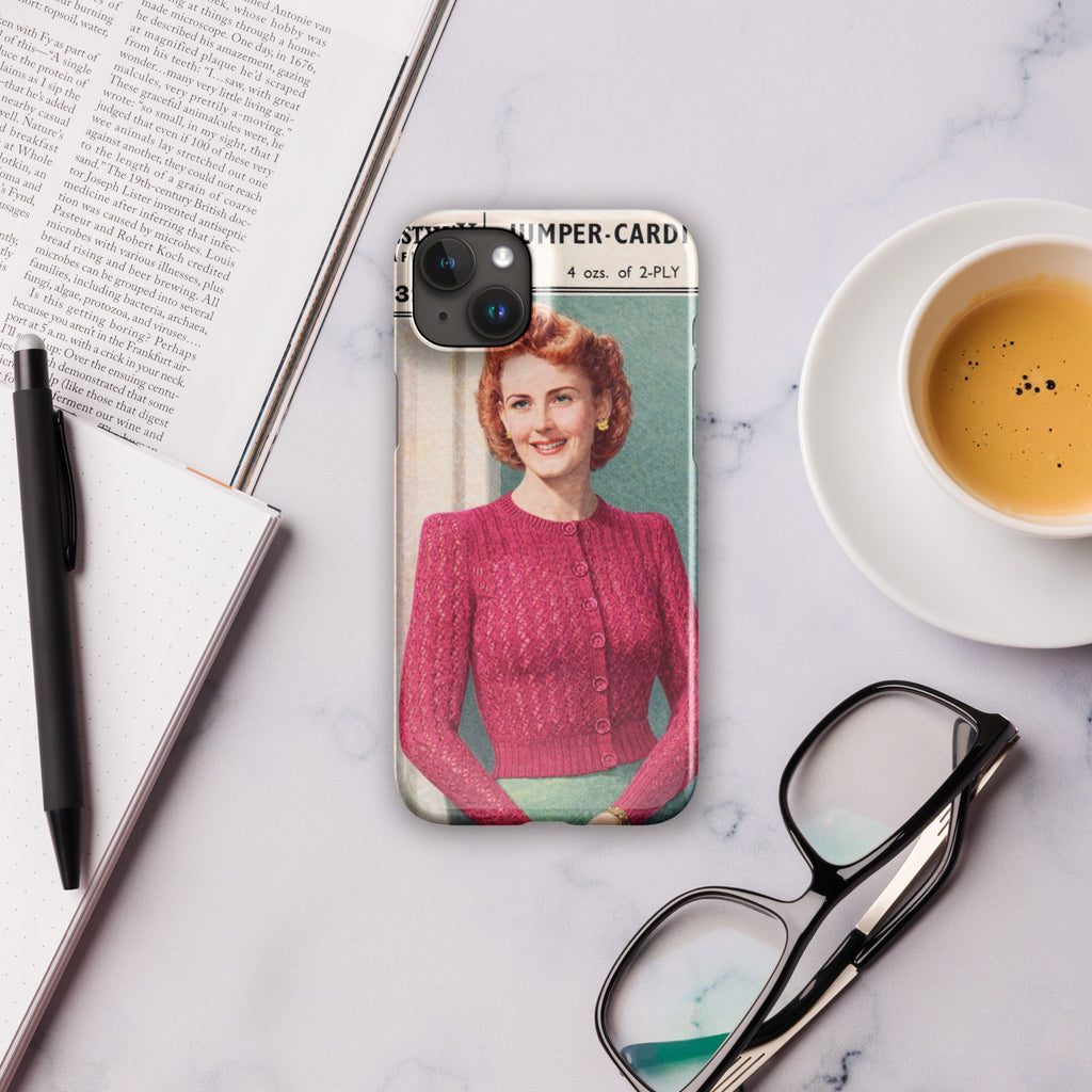 Lacy Cardigan iPhone Case - Sitting Pretty Knits