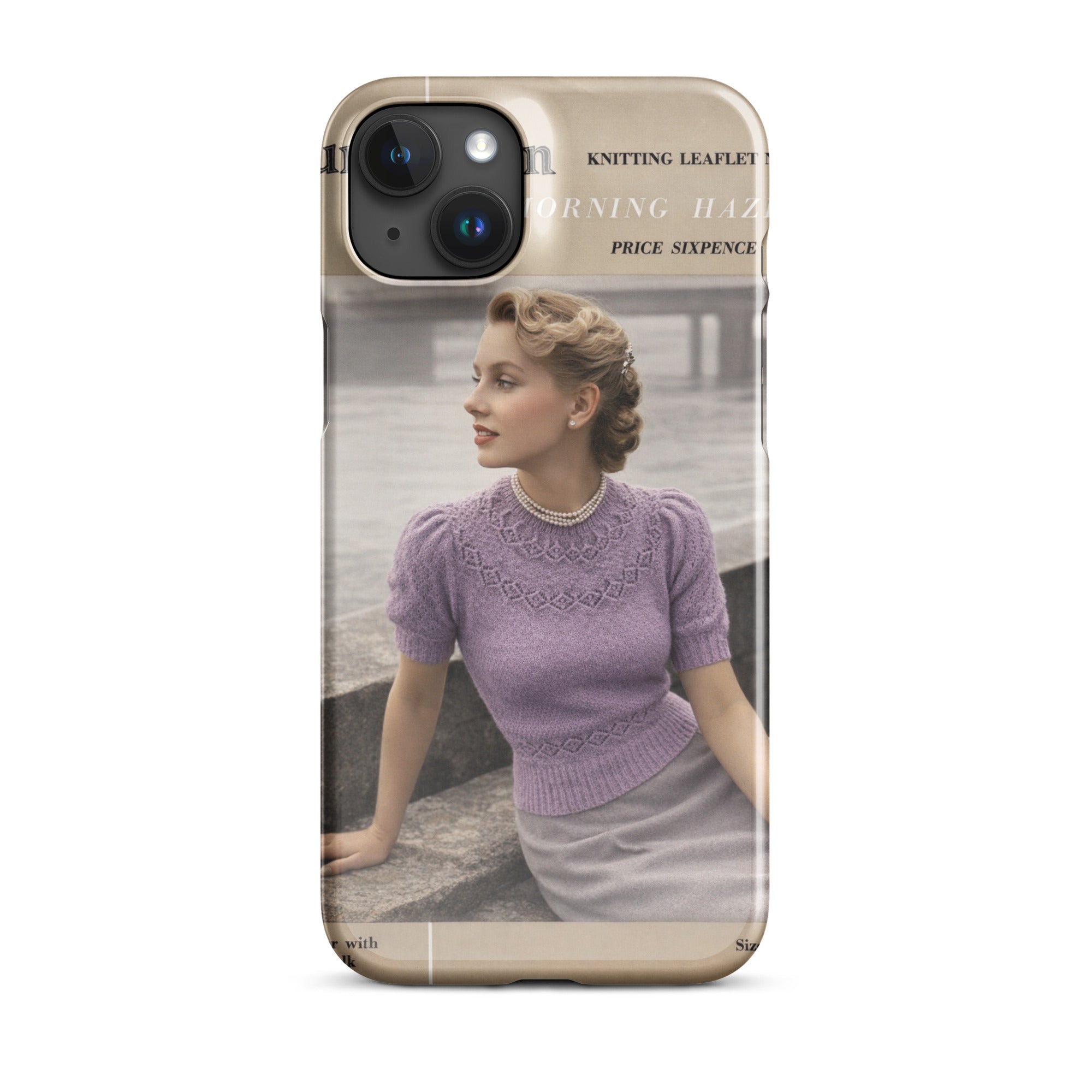 Vintage Munrospun Ranunculus iPhone Case - Sitting Pretty Knits