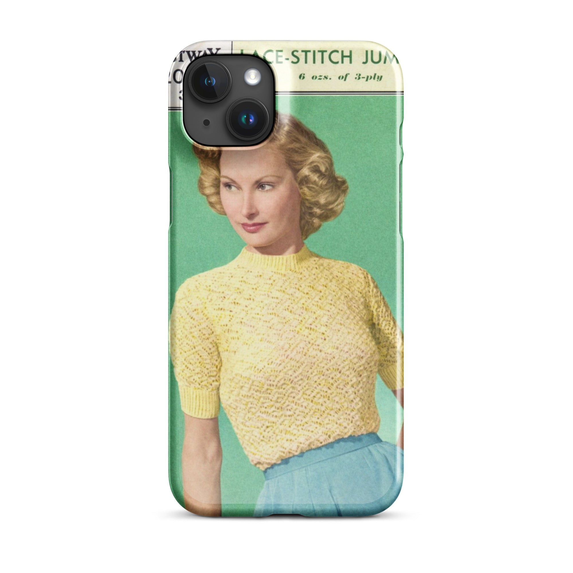 Lace Stitch Jumper iPhone Case - Sitting Pretty Knits