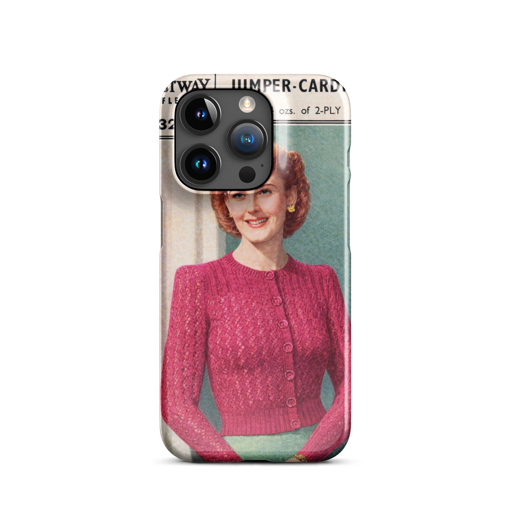 Lacy Cardigan iPhone Case - Sitting Pretty Knits