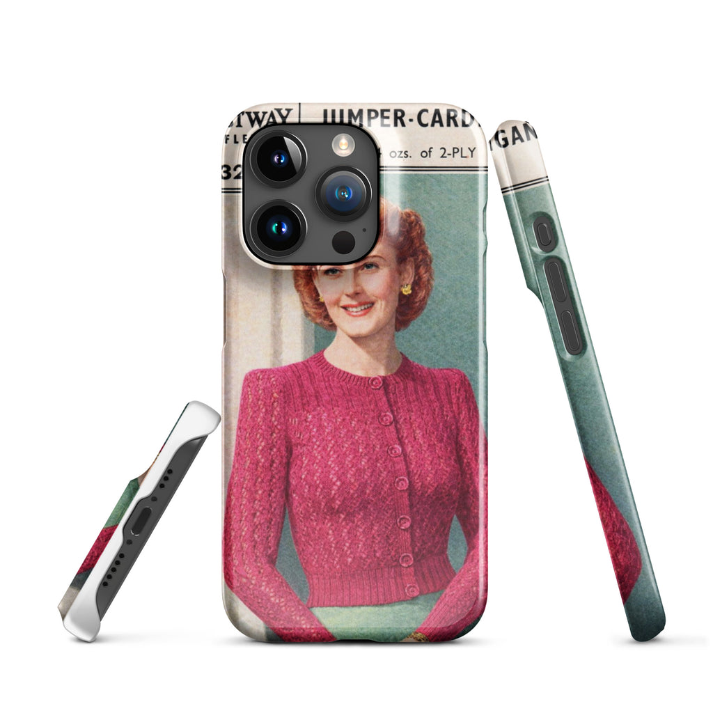 Lacy Cardigan iPhone Case - Sitting Pretty Knits