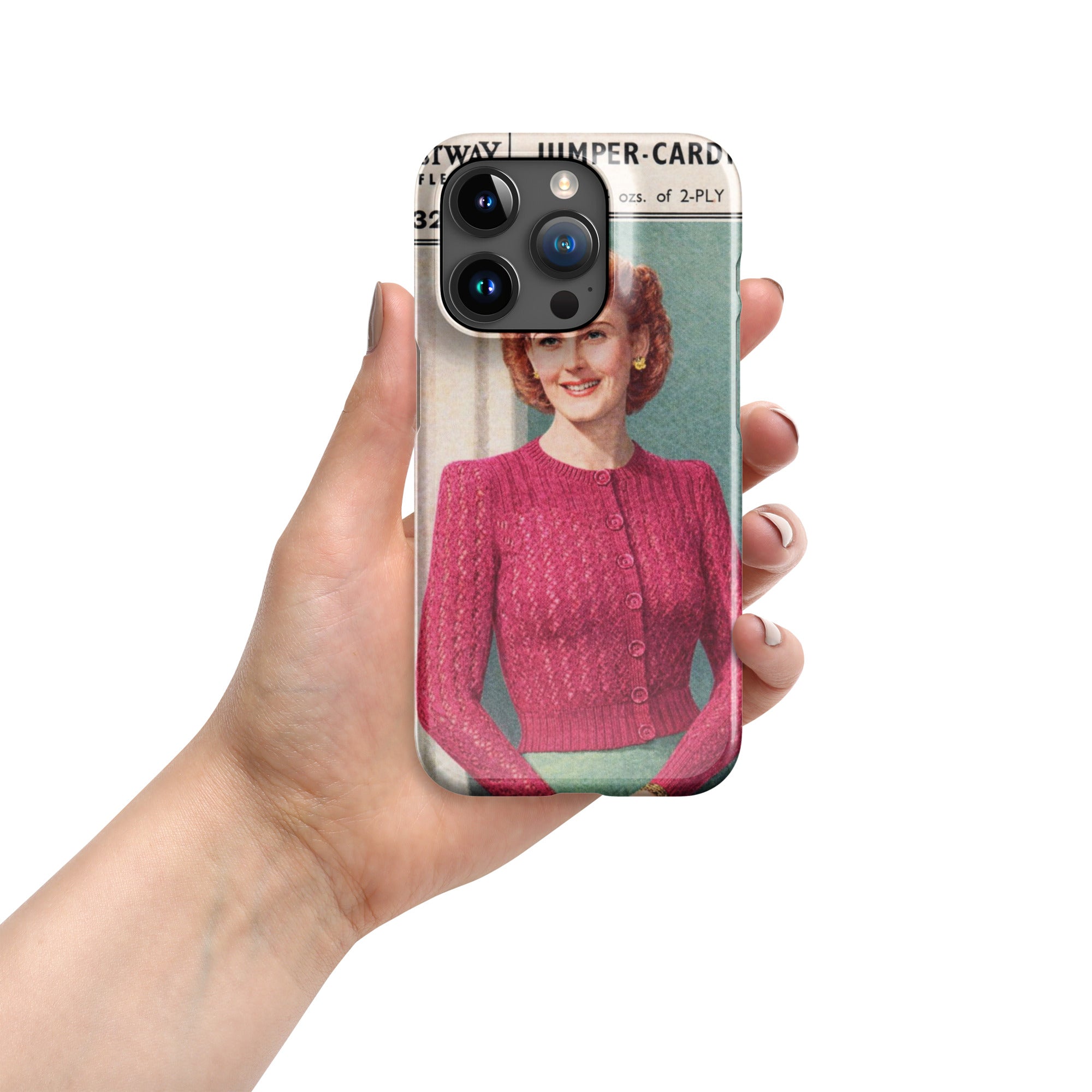Lacy Cardigan iPhone Case - Sitting Pretty Knits