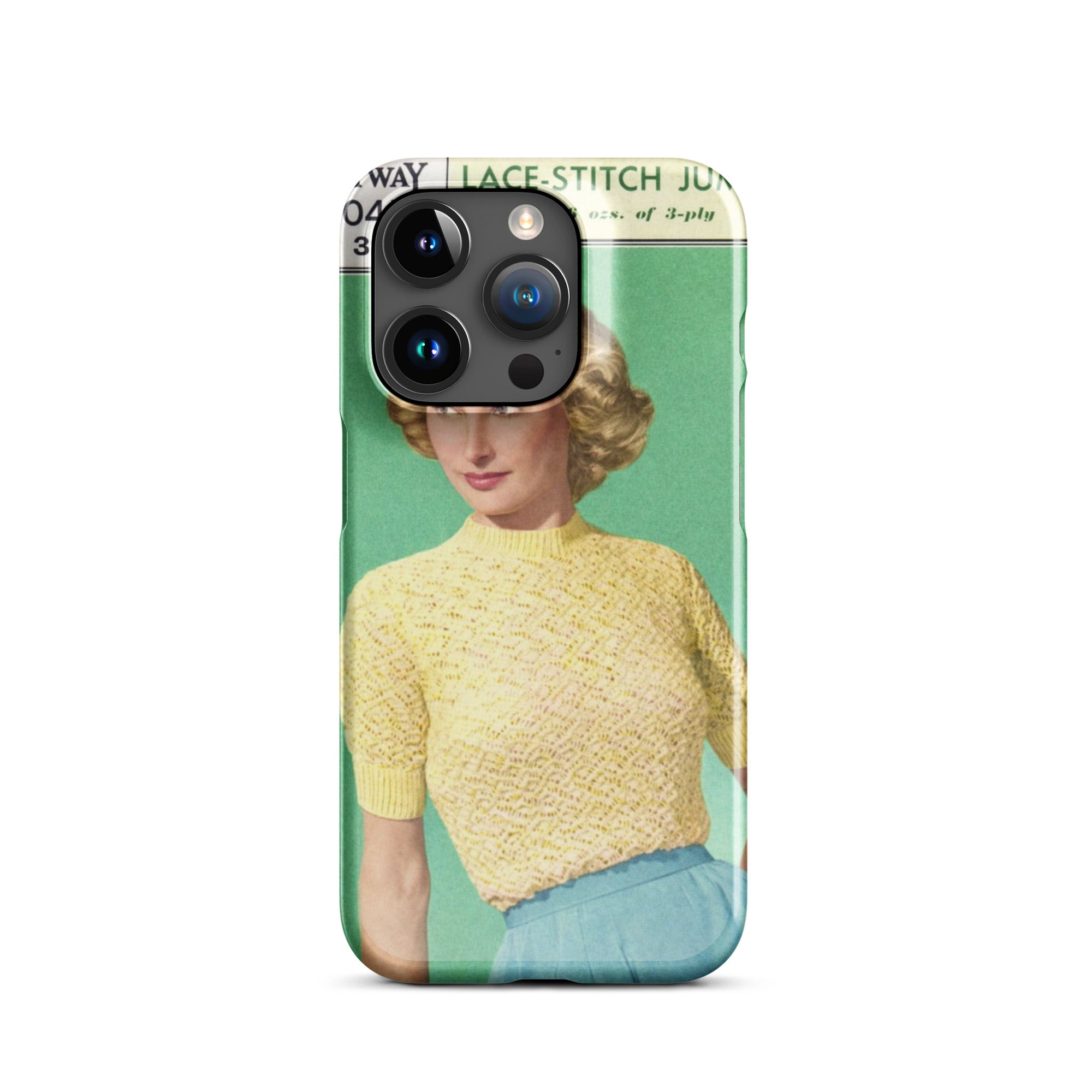Lace Stitch Jumper iPhone Case - Sitting Pretty Knits