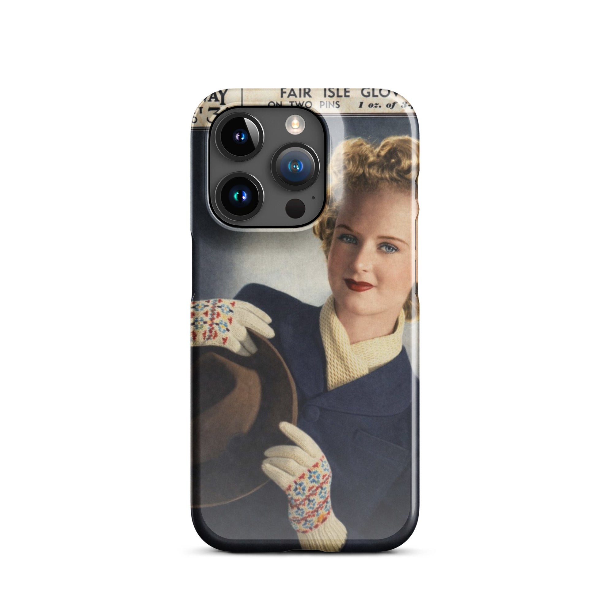 Fair Isle Gloves iPhone Case - Sitting Pretty Knits
