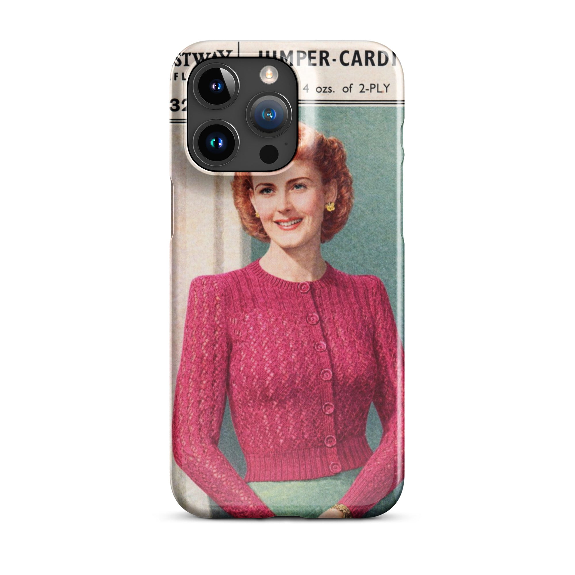 Lacy Cardigan iPhone Case - Sitting Pretty Knits