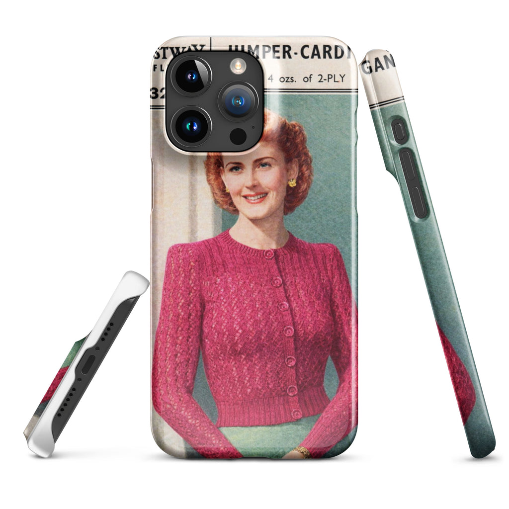 Lacy Cardigan iPhone Case - Sitting Pretty Knits