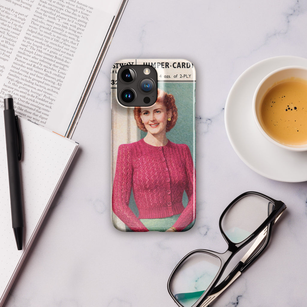 Lacy Cardigan iPhone Case - Sitting Pretty Knits