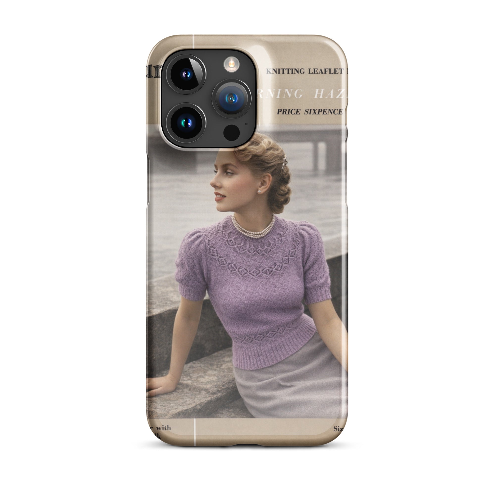 Vintage Munrospun Ranunculus iPhone Case - Sitting Pretty Knits