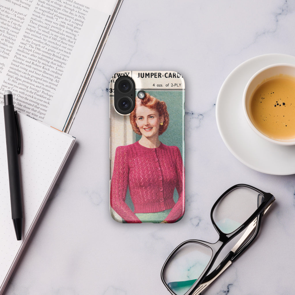 Lacy Cardigan iPhone Case - Sitting Pretty Knits