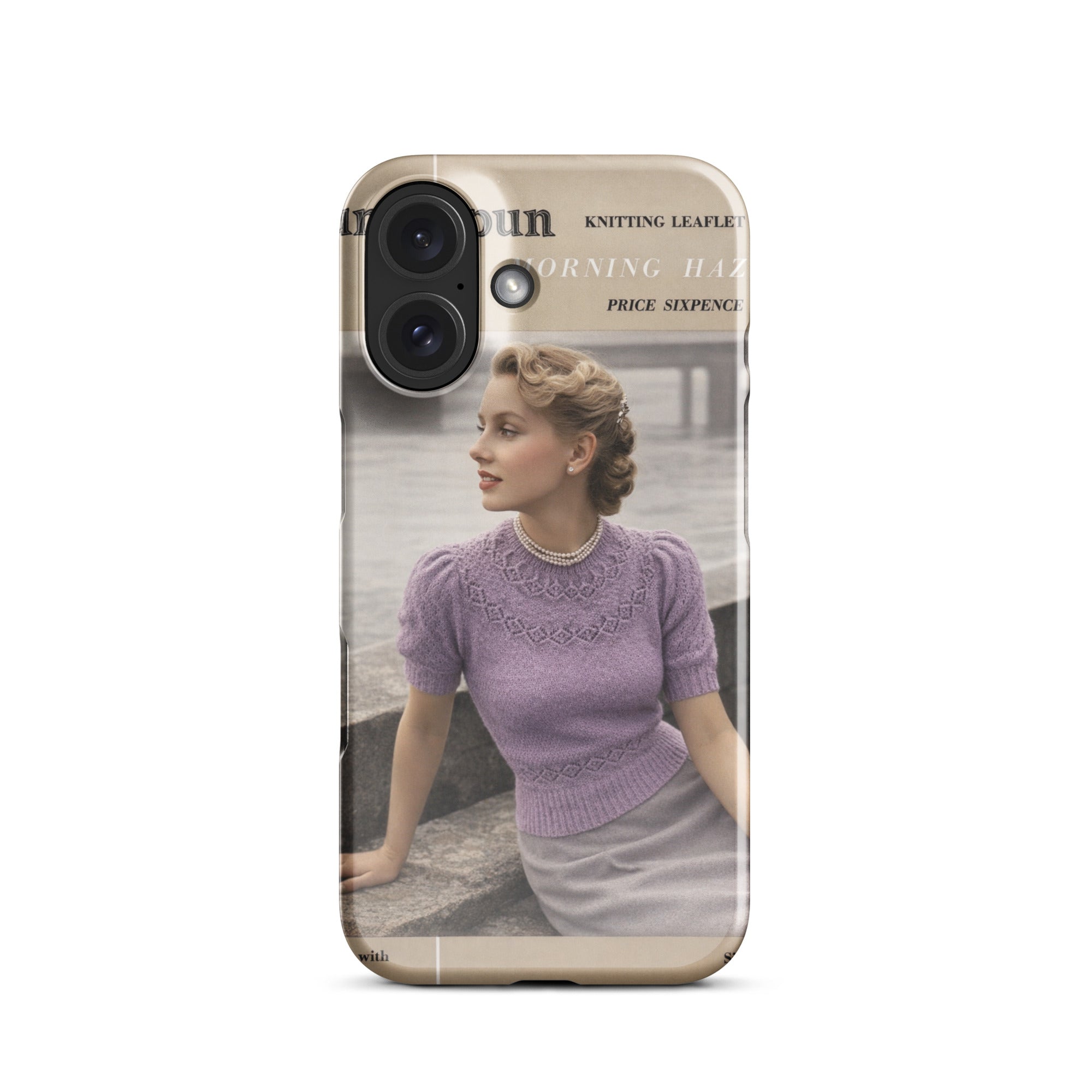 Vintage Munrospun Ranunculus iPhone Case - Sitting Pretty Knits