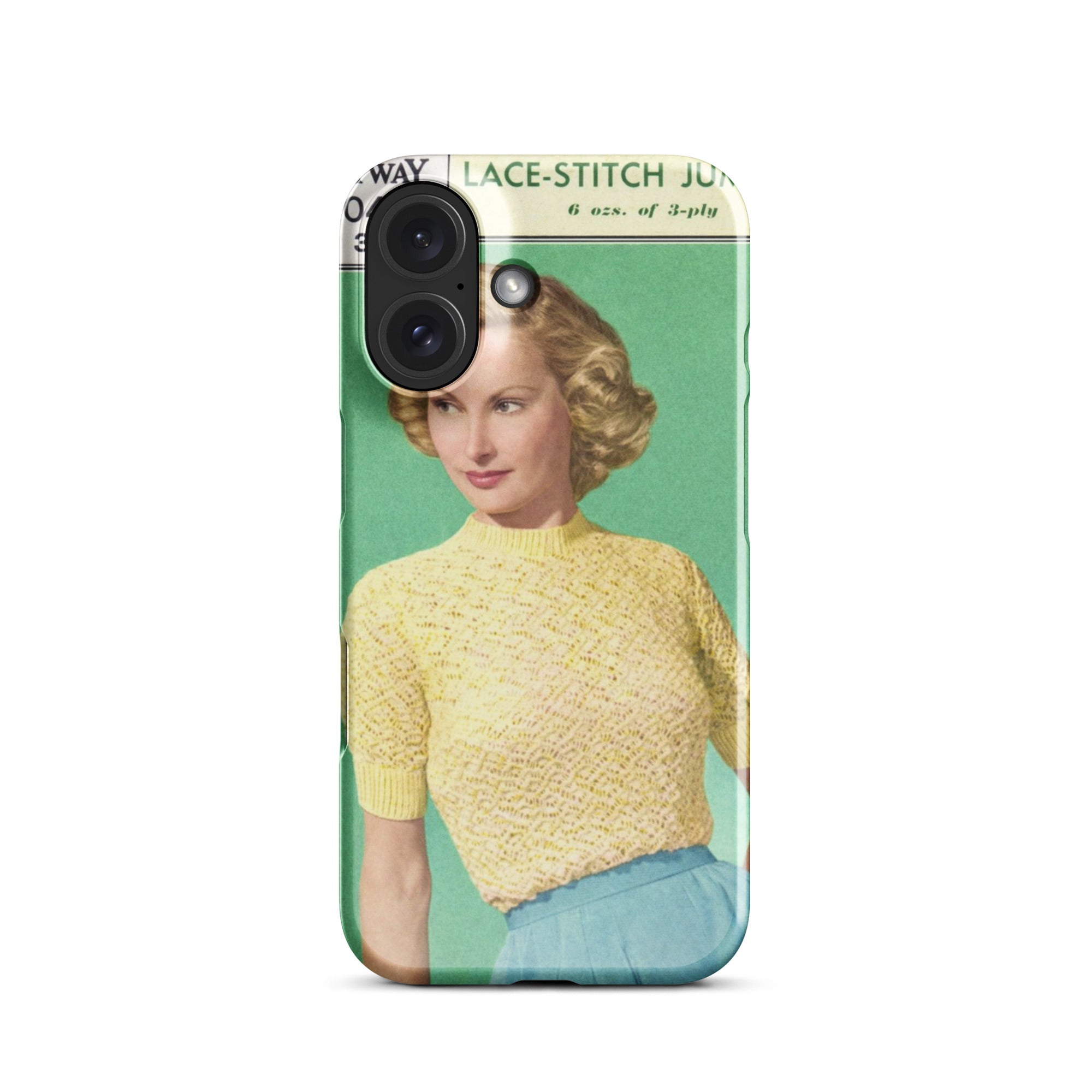 Lace Stitch Jumper iPhone Case - Sitting Pretty Knits