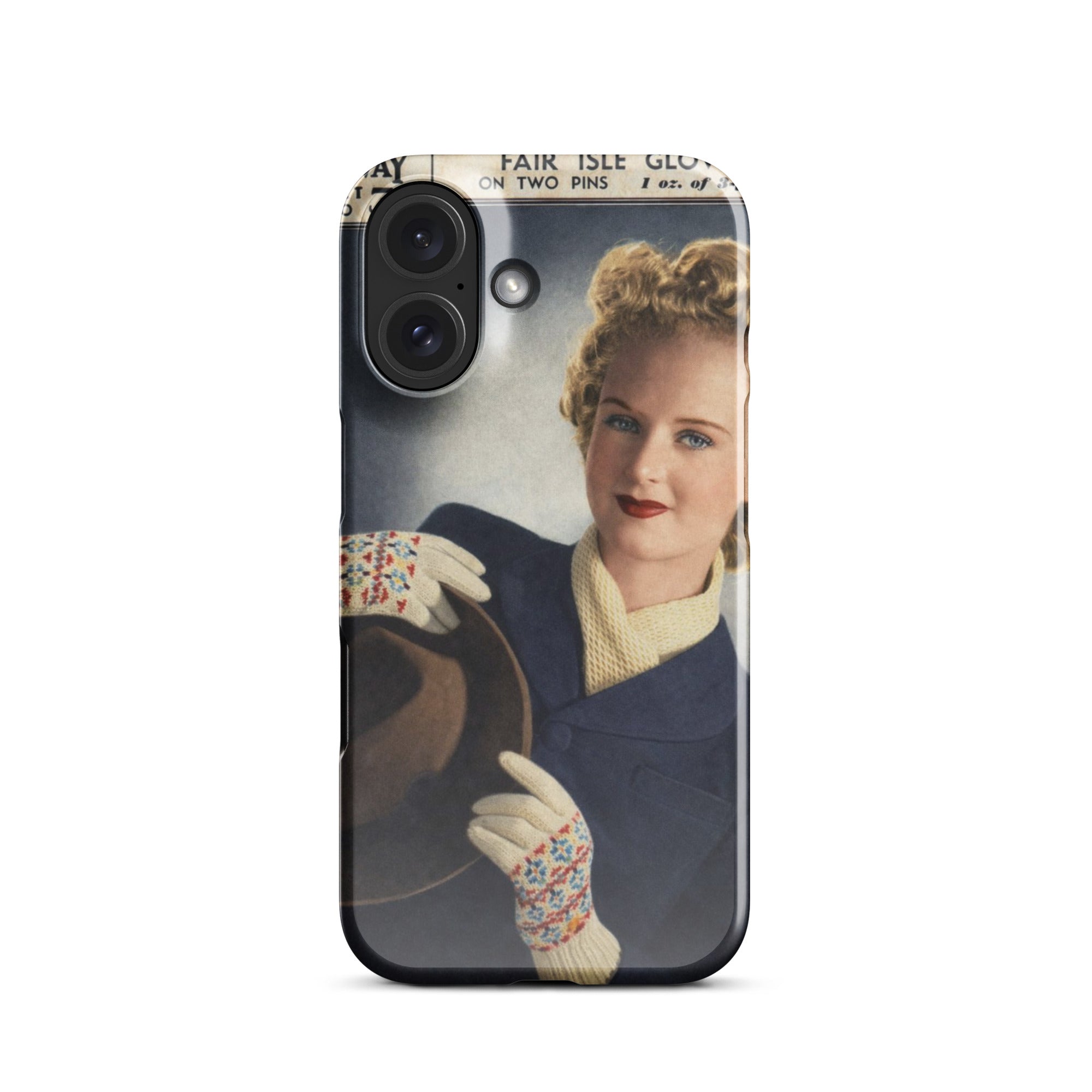 Fair Isle Gloves iPhone Case - Sitting Pretty Knits