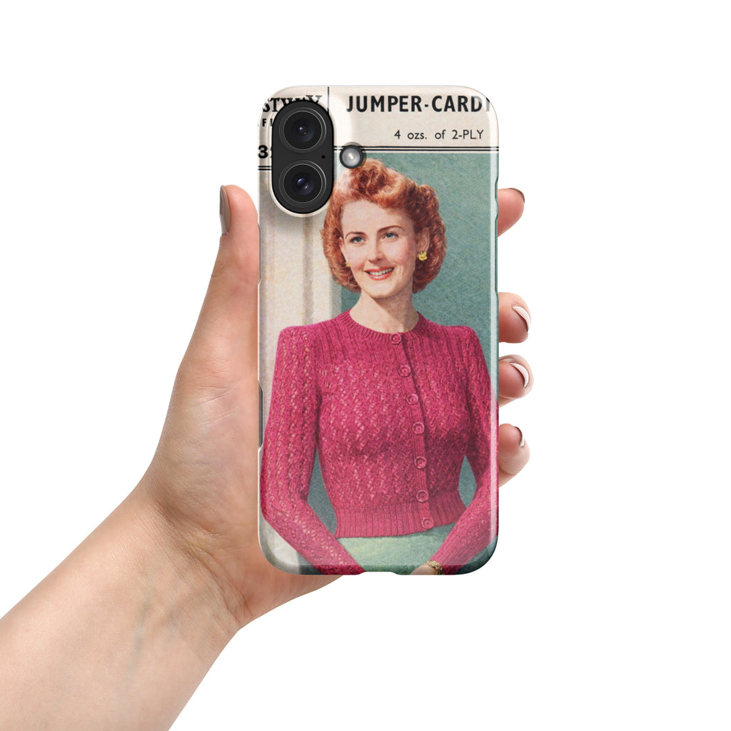 Lacy Cardigan iPhone Case - Sitting Pretty Knits