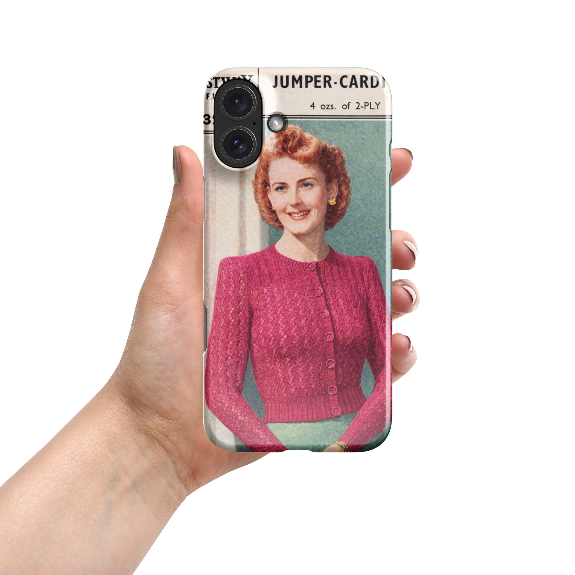 Lacy Cardigan iPhone Case - Sitting Pretty Knits