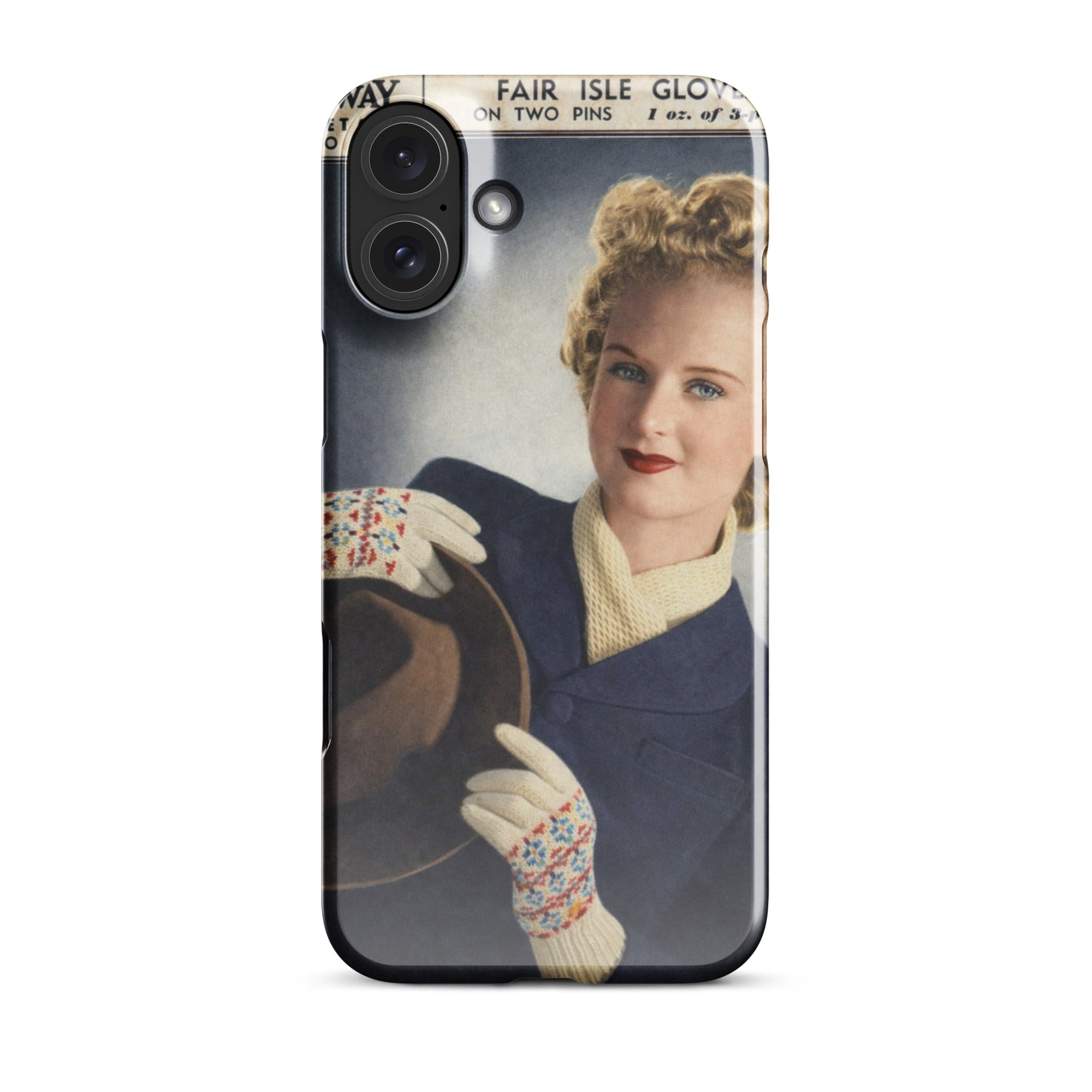 Fair Isle Gloves iPhone Case - Sitting Pretty Knits