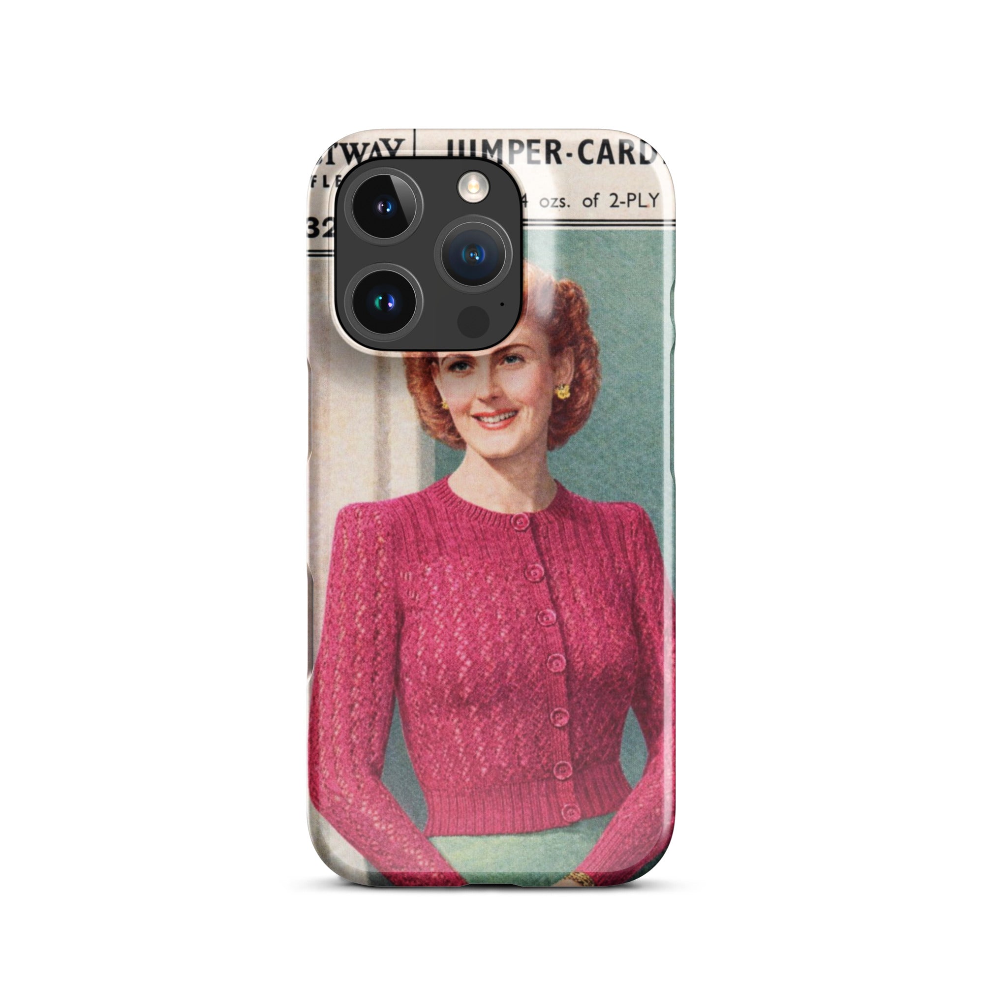 Lacy Cardigan iPhone Case - Sitting Pretty Knits