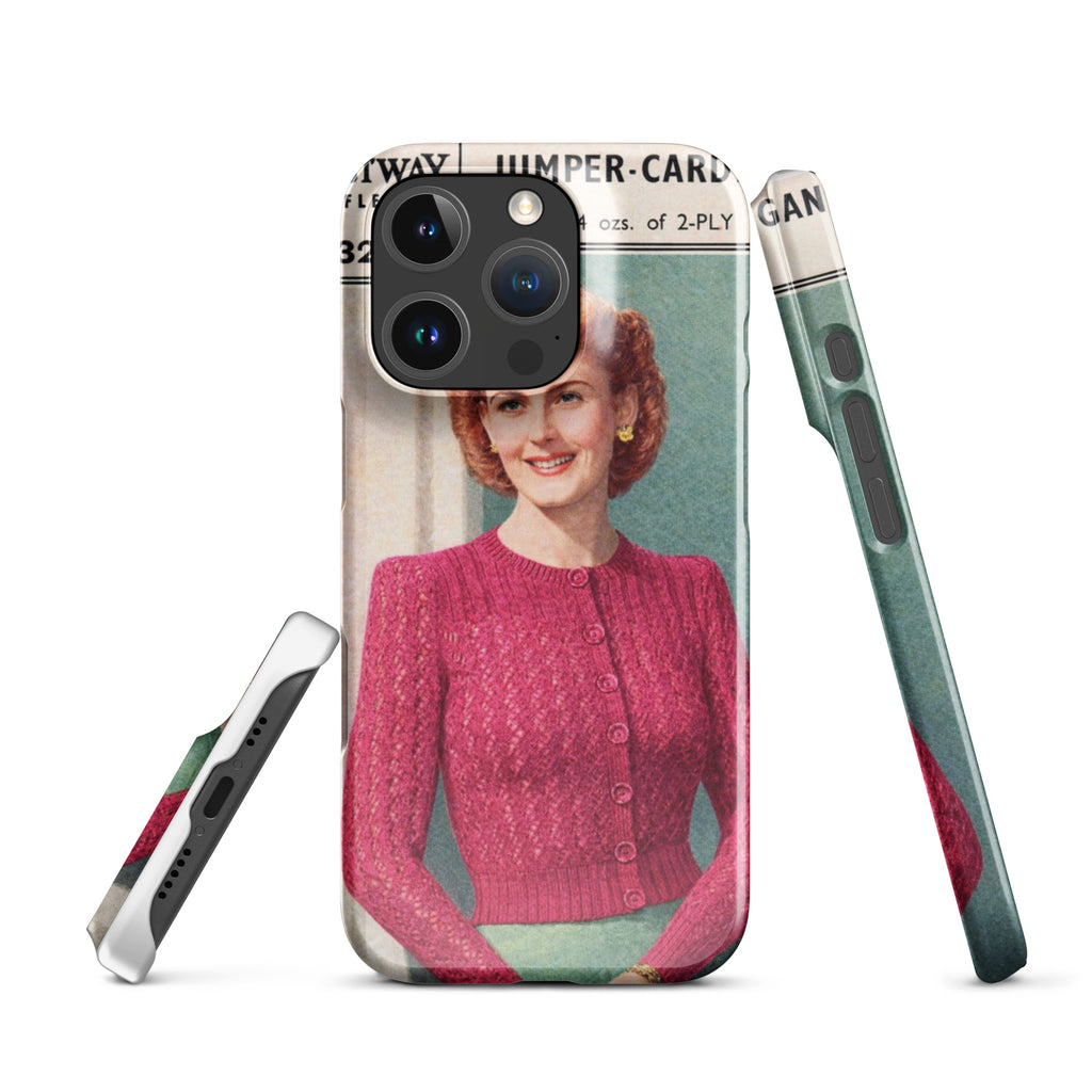 Lacy Cardigan iPhone Case - Sitting Pretty Knits