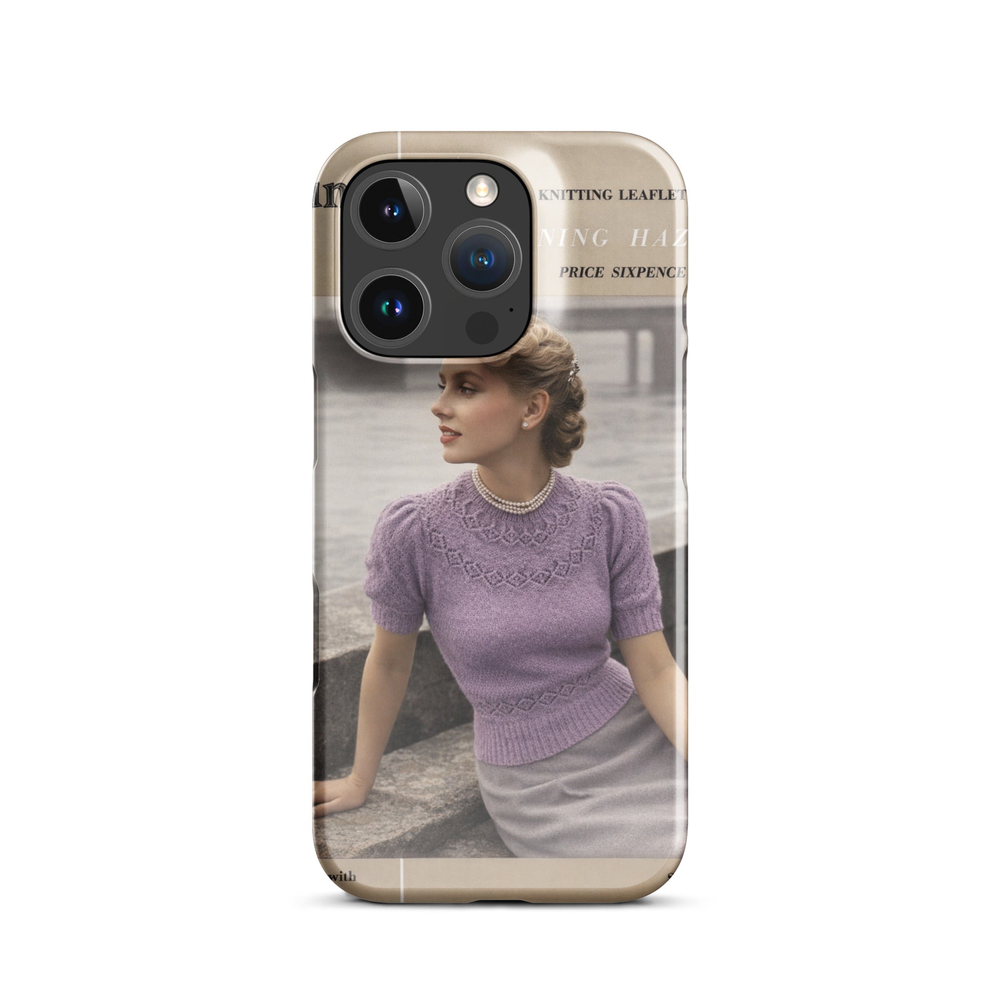 Vintage Munrospun Ranunculus iPhone Case - Sitting Pretty Knits