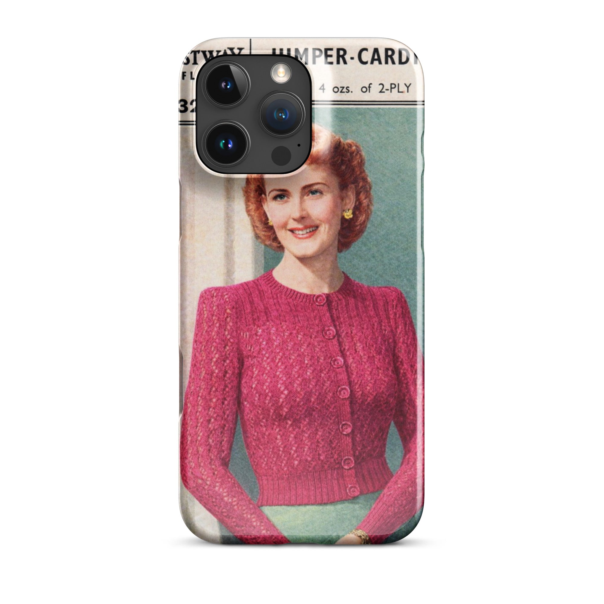 Lacy Cardigan iPhone Case - Sitting Pretty Knits