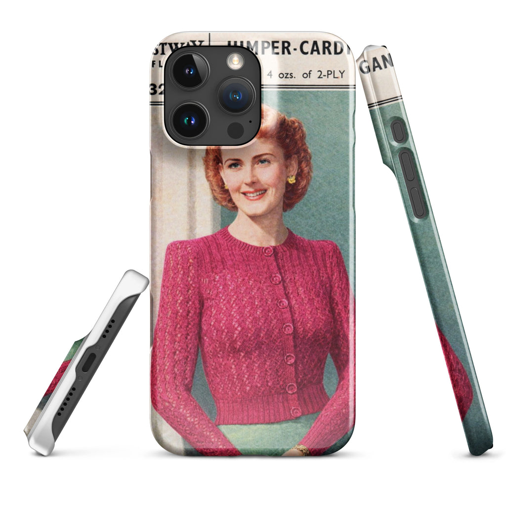 Lacy Cardigan iPhone Case - Sitting Pretty Knits